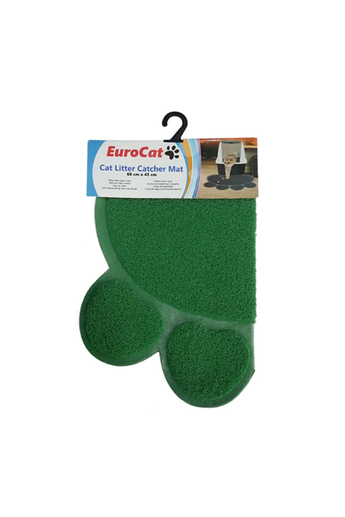Eurocat Kedi Paspası Koyu Yeşil 60x45 Cm