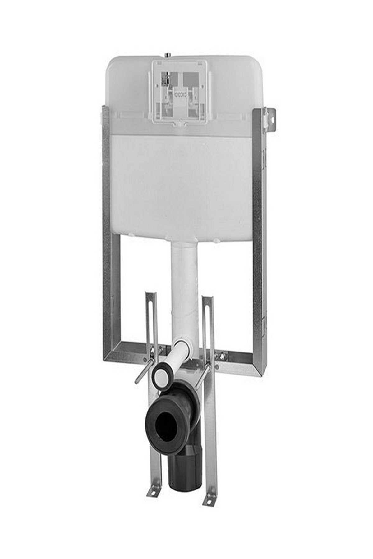 SİAMP Tema 11180 Verso 80 Td Gömme Rezervuar 3/6 Media Mat Krom Buton Dahil