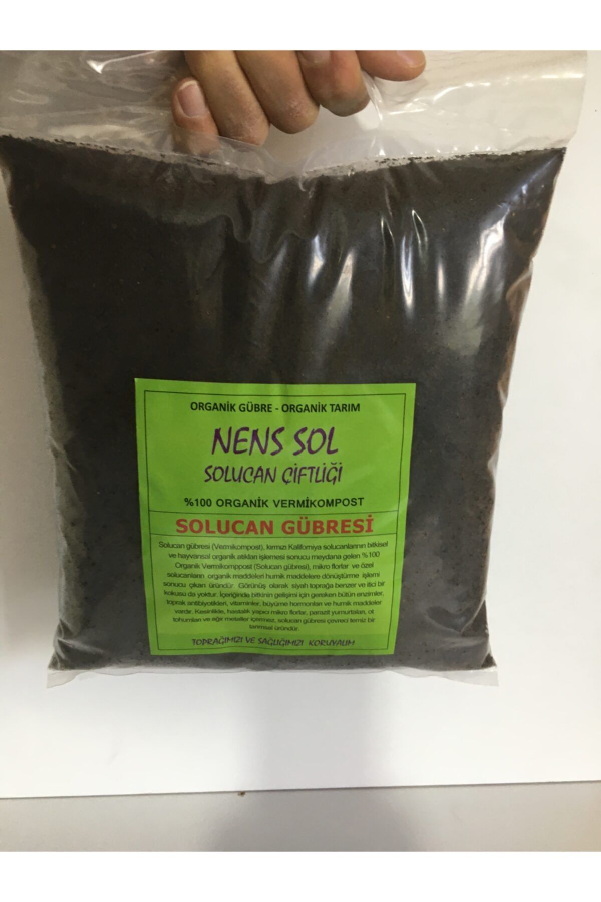 NENS SOL ORGANİK SOLUCAN GÜBRESİ 2 kg Organik Solucan Gübresi Çiçek Coşturan Bitki Besini Saksı