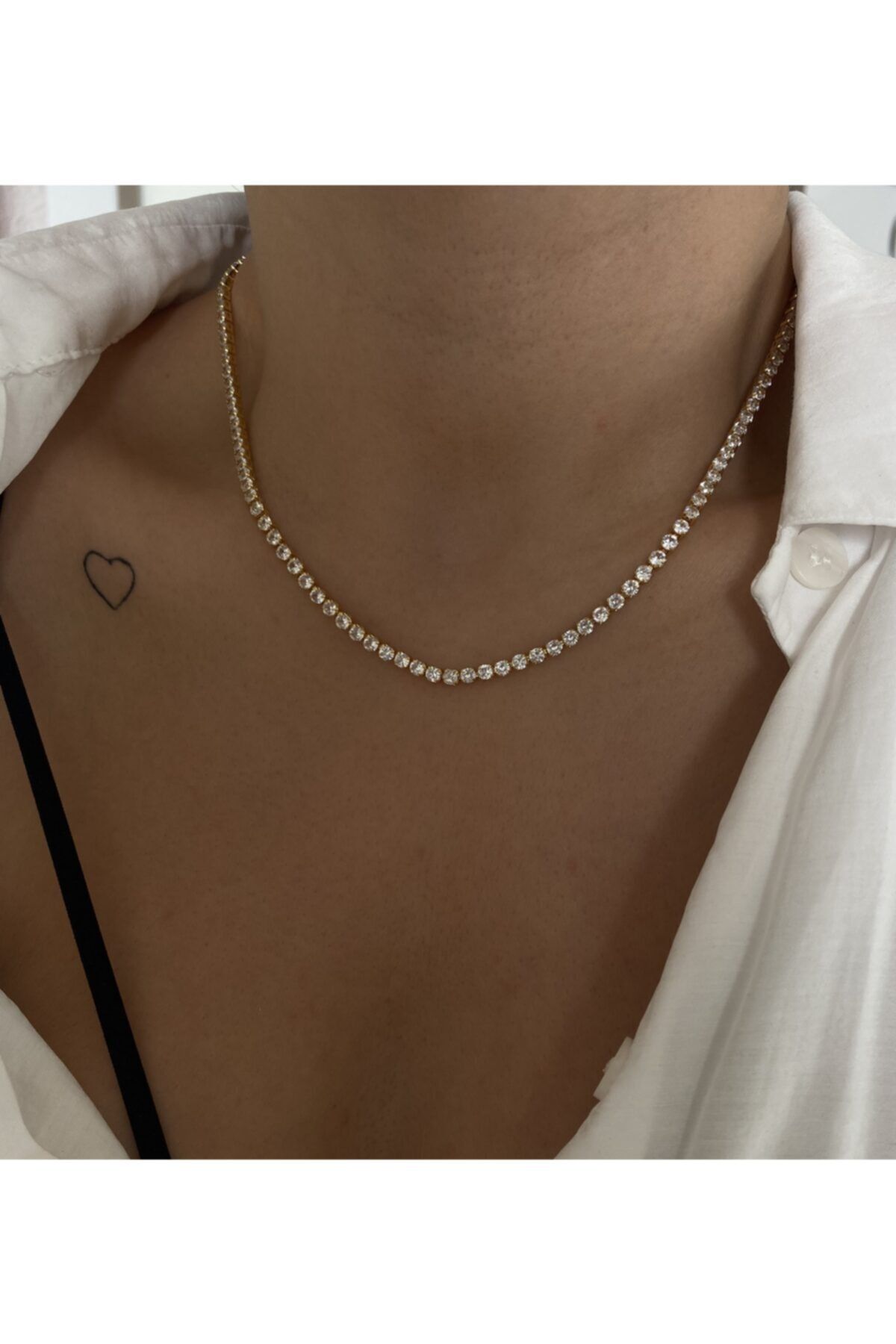 vi store vi jewelry Çelik Su Yolu Kolye