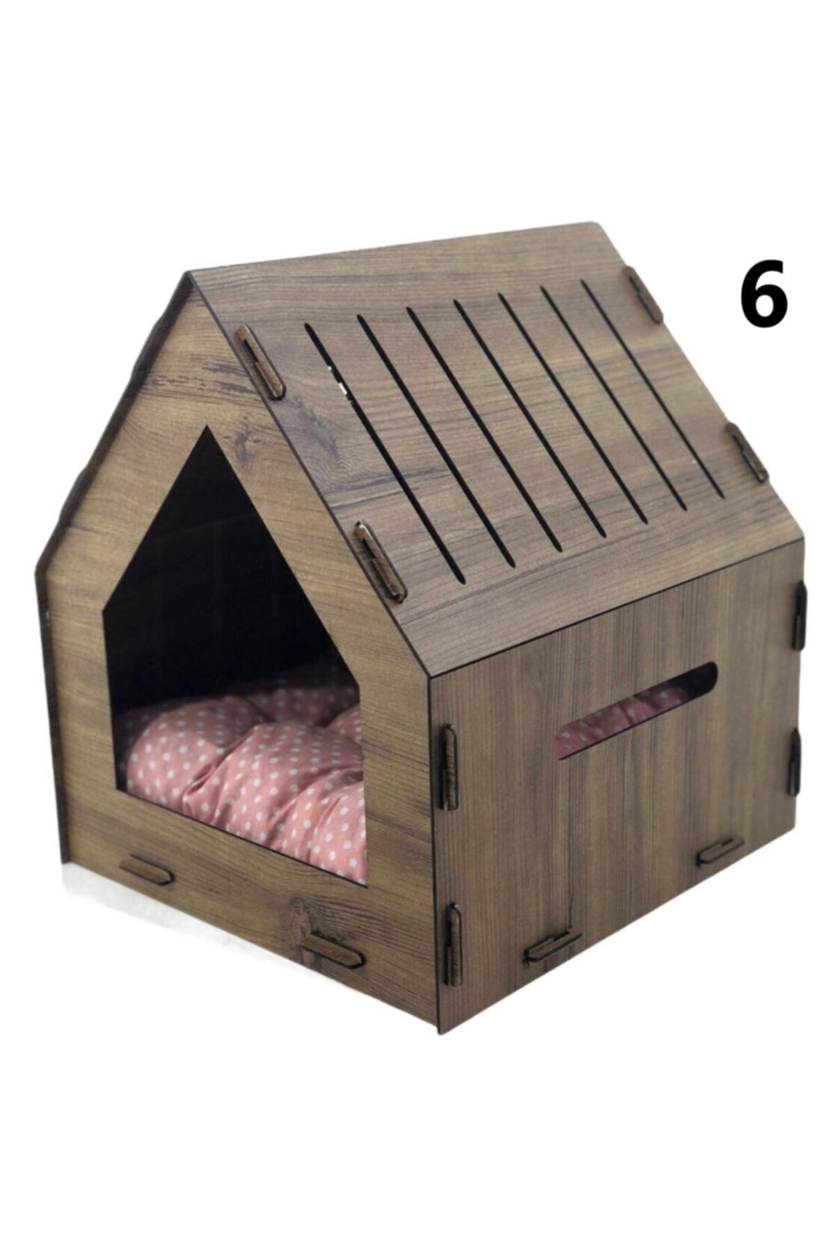 PullsarShopping Düz Renk Çatılı Havalı Kedi Evi