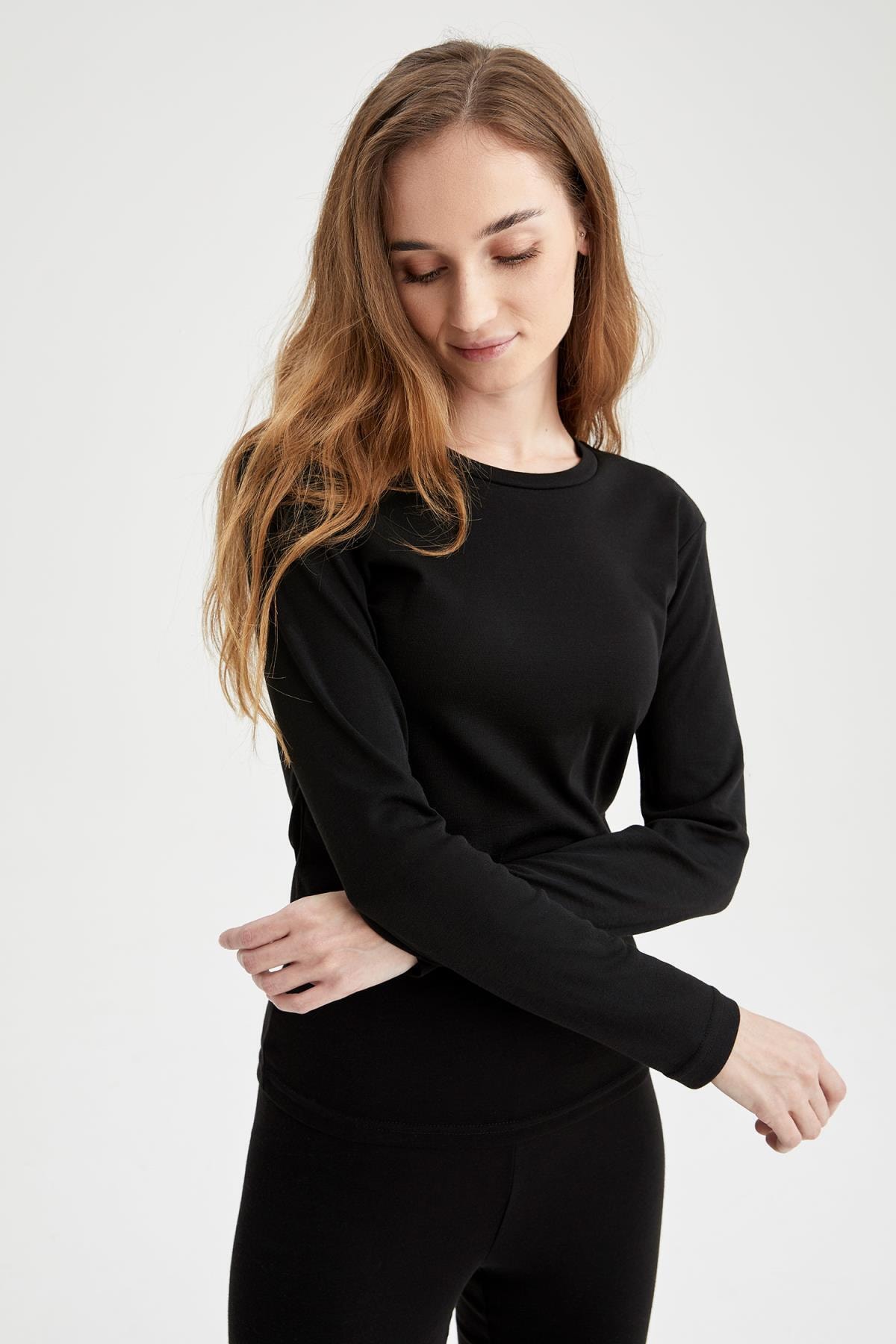DeFacto Basic Slim Fit Warmtech Uzun Kollu Içlik
