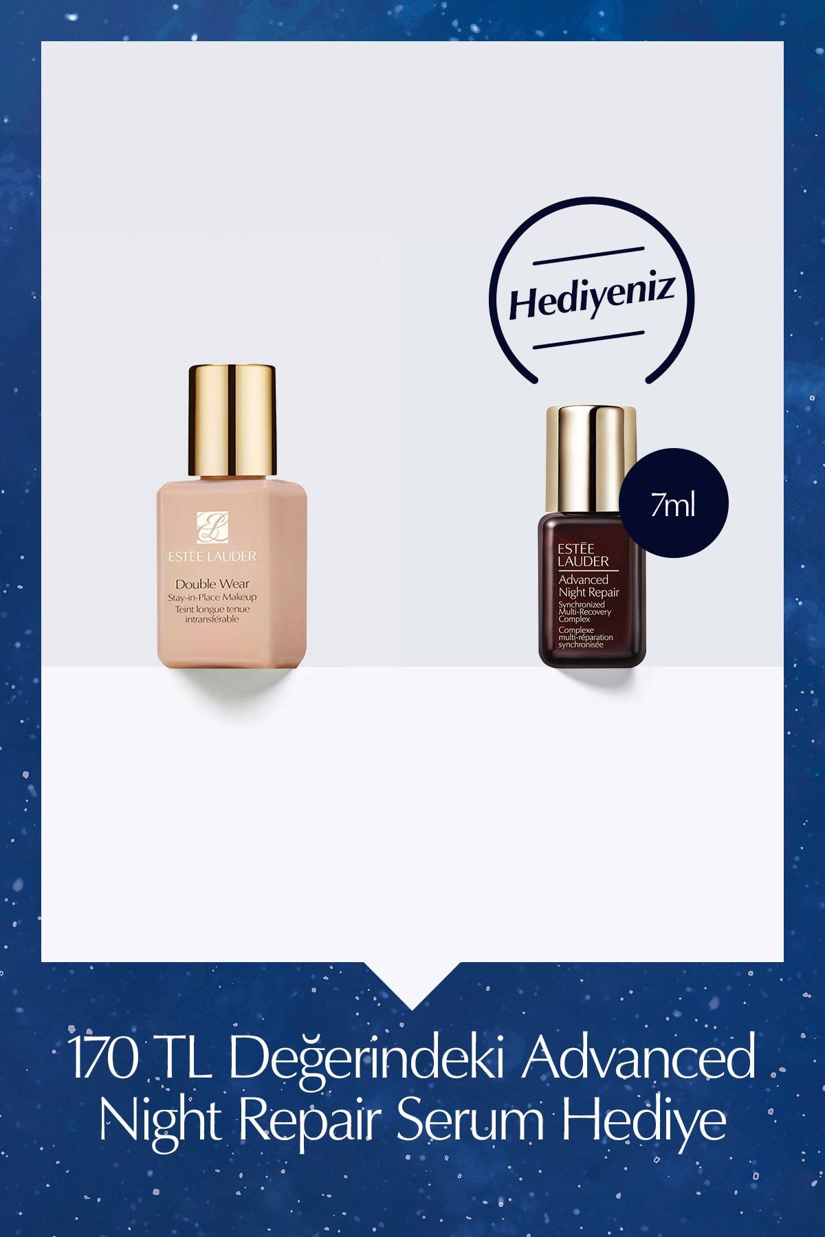 Estee Lauder Seyahat Boy Fondöten - Double Wear Stay-in-place Makeup, Spf 10, 3w1 Tawny, 15ml 887167507104