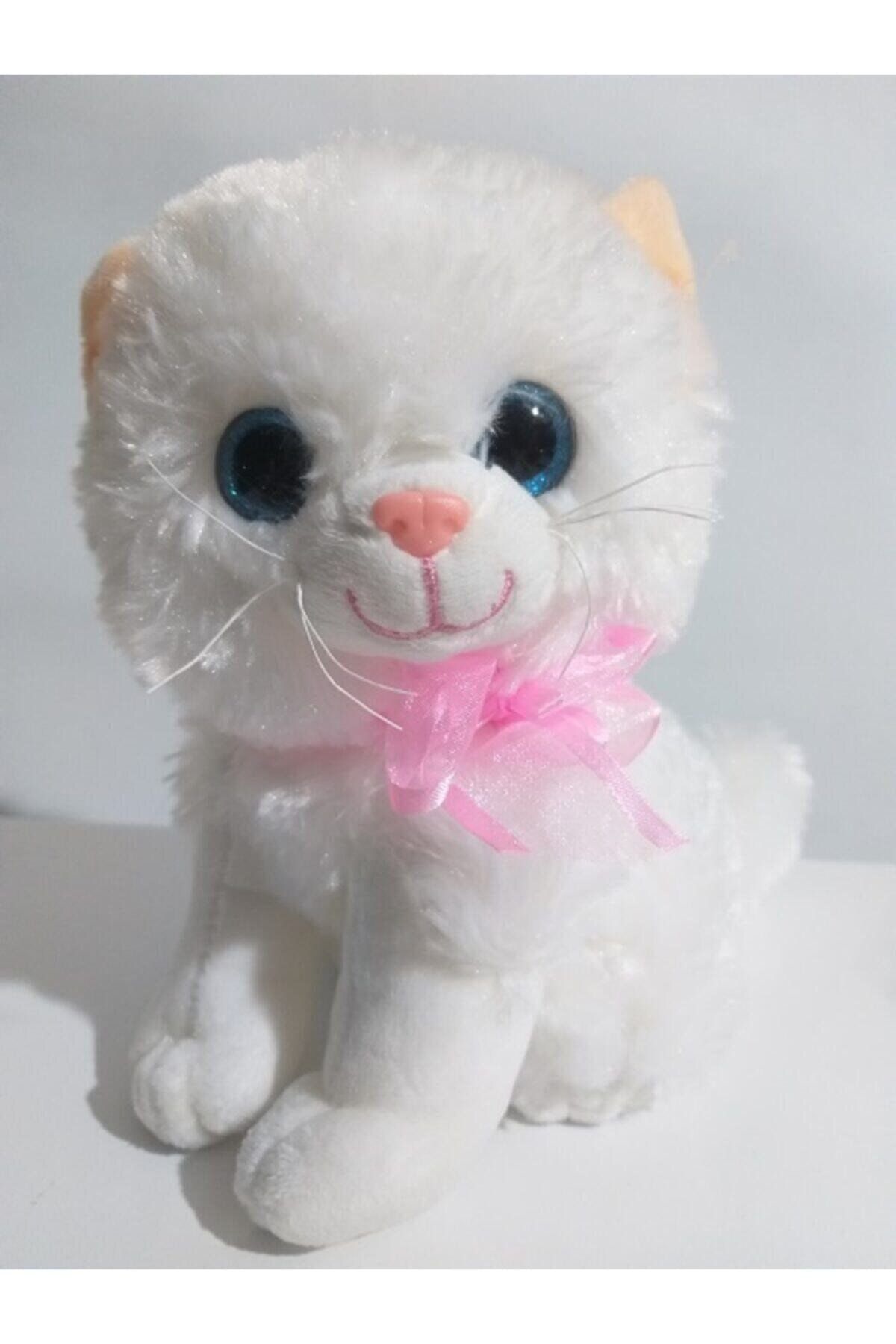 Şenver Toys Pelüş Miyavlayan Kedi Papyonlu 24 Cm