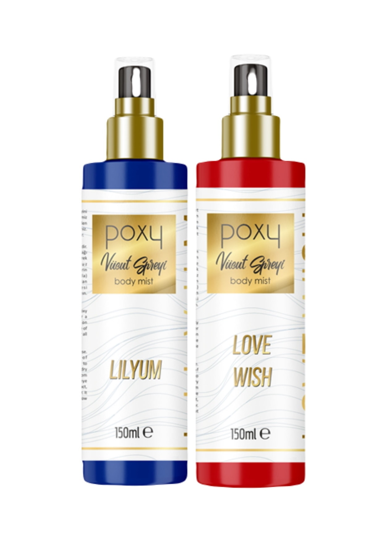 Poxy Lilyum Vücut Spreyi 150 ml & Love Wish Vücut Spreyi 150 ml