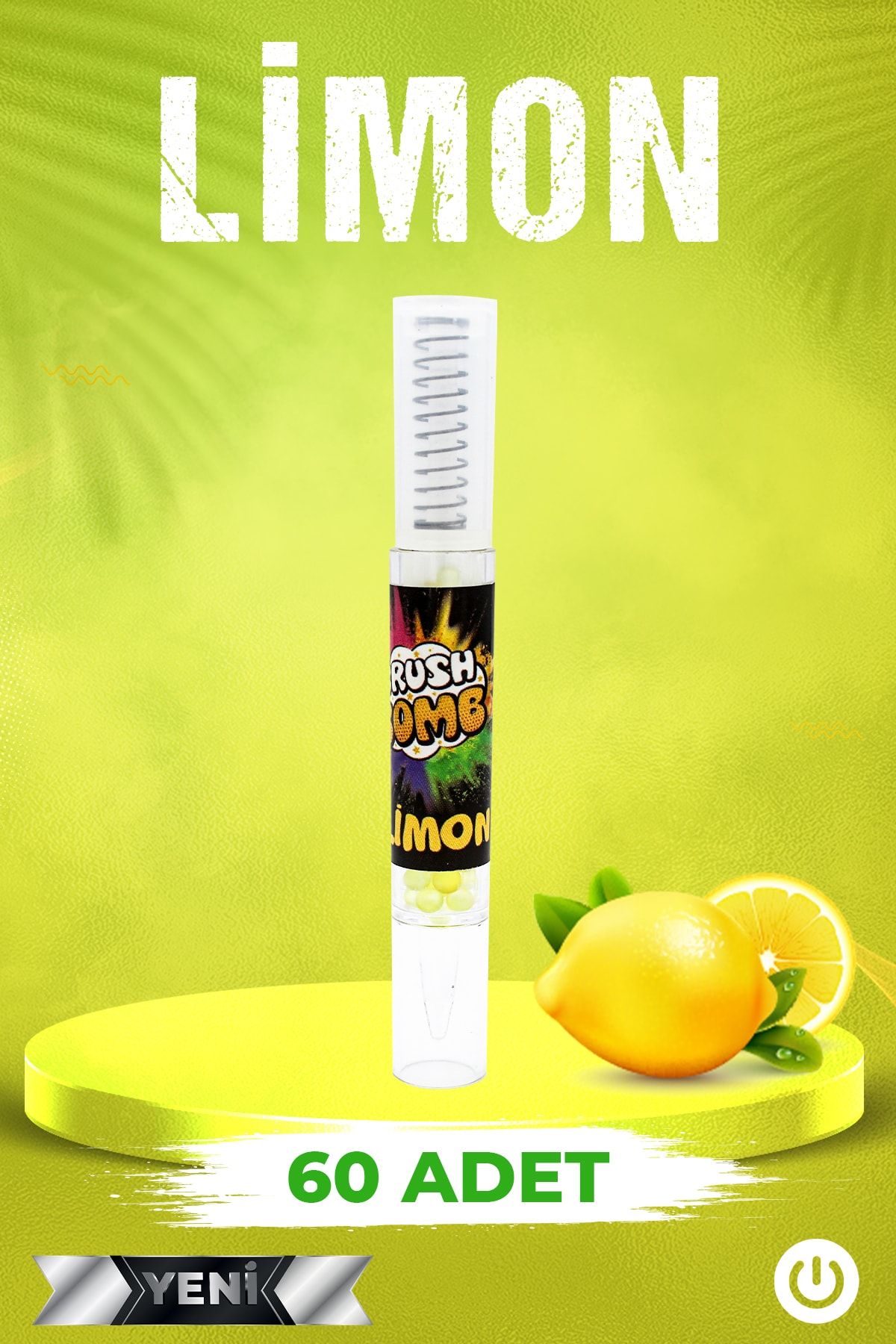 Crush Bomb Mentolsepeti Mentol Topu 60 Adet Limon Aromalı+aplikatör