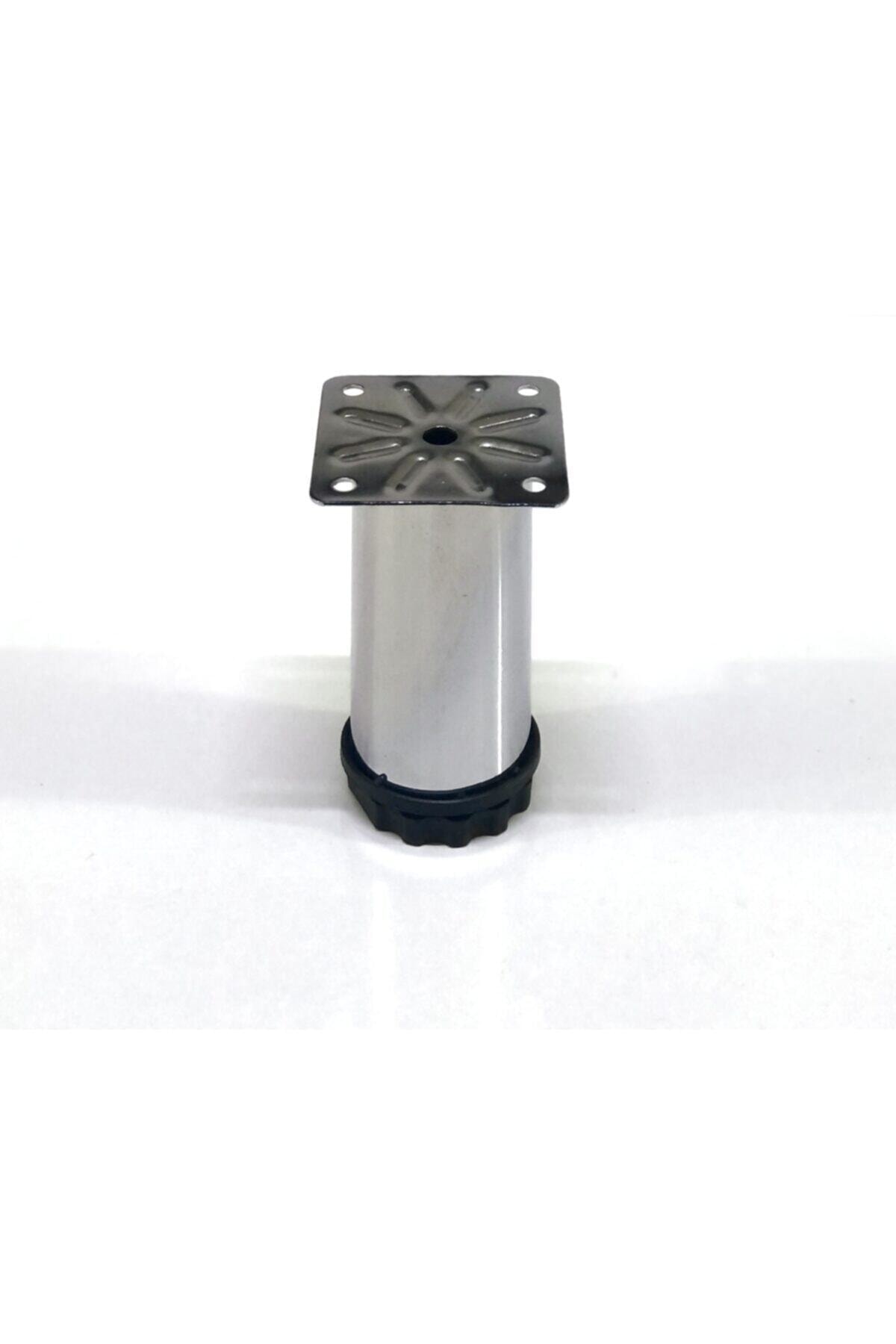 EROĞLU 4 Adet Metal Baza Dolap Ayağı Krom 5/8/10/12/15/20 Cm (vidalar Dahil)