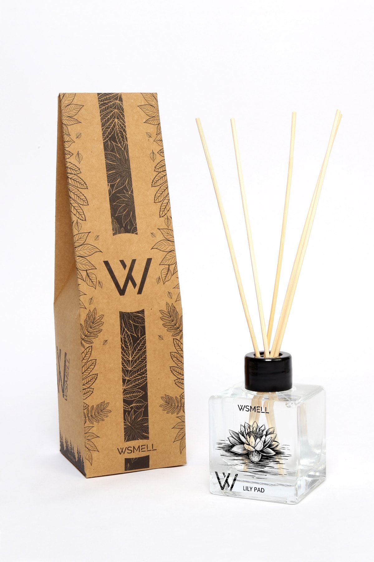 WSMELL Zara Lily Pad Parfüm Aromalı 100 Ml Bambu Çubuklu Oda Kokusu - Tanıtıma Özel Fiyat