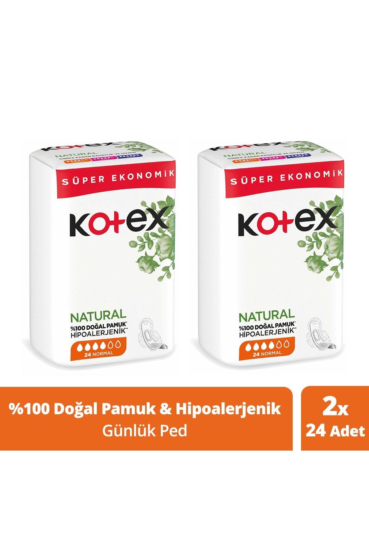 Kotex Natural Quadro 24'lü Normal - 2'li Paket