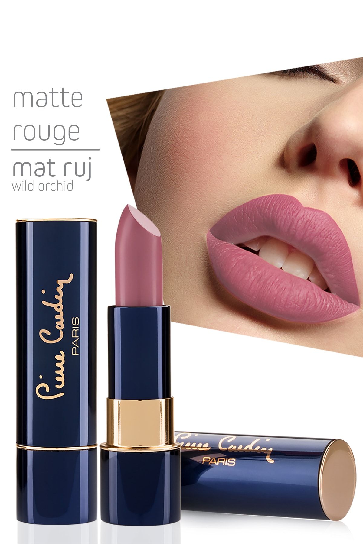 Pierre Cardin Matte Rouge Mat Ruj- Wild Orchid