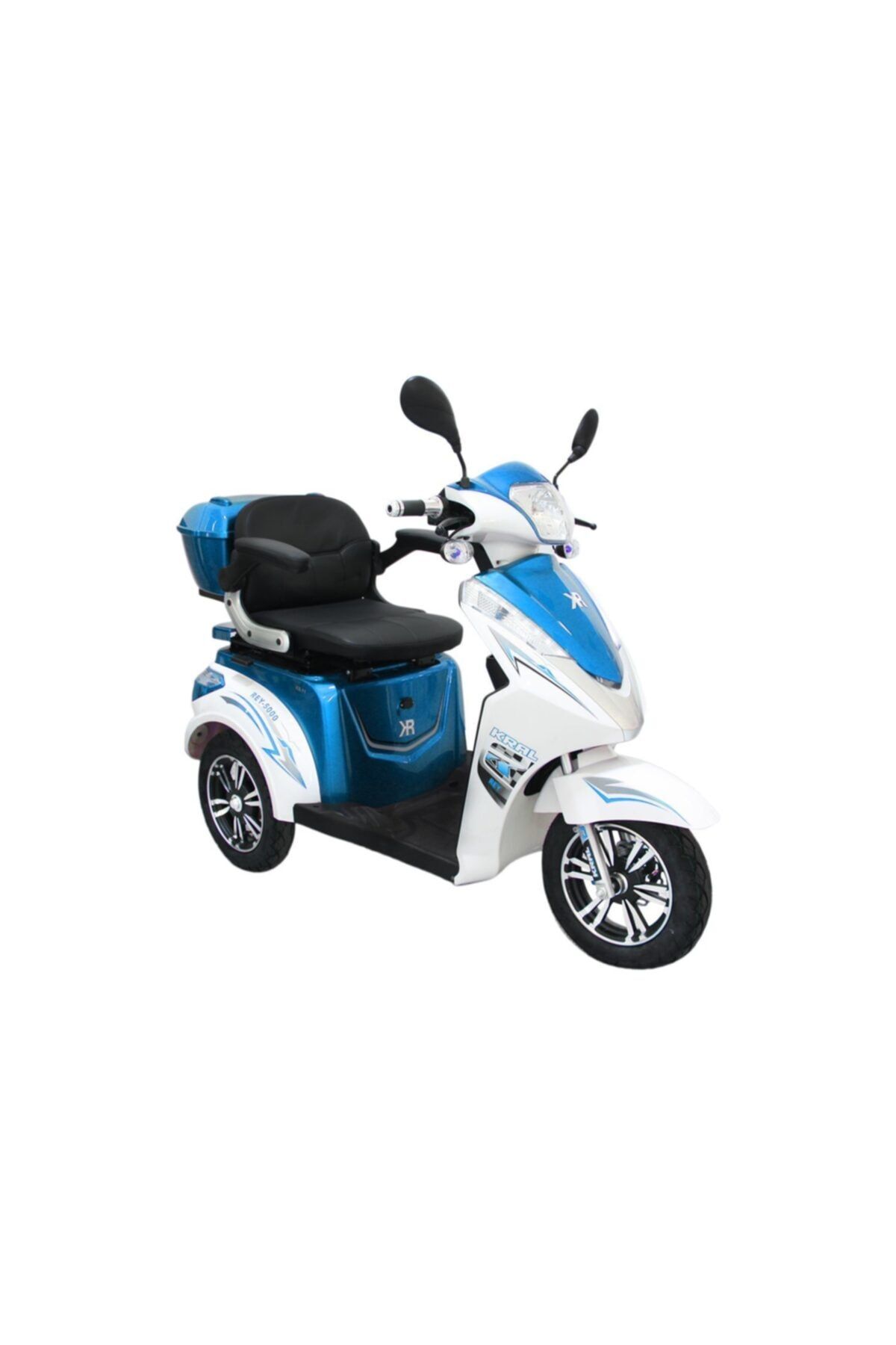 kral motor kral rey 5000 5 akulu 3 tekerlekli elektrikli motosiklet mavi fiyati yorumlari trendyol