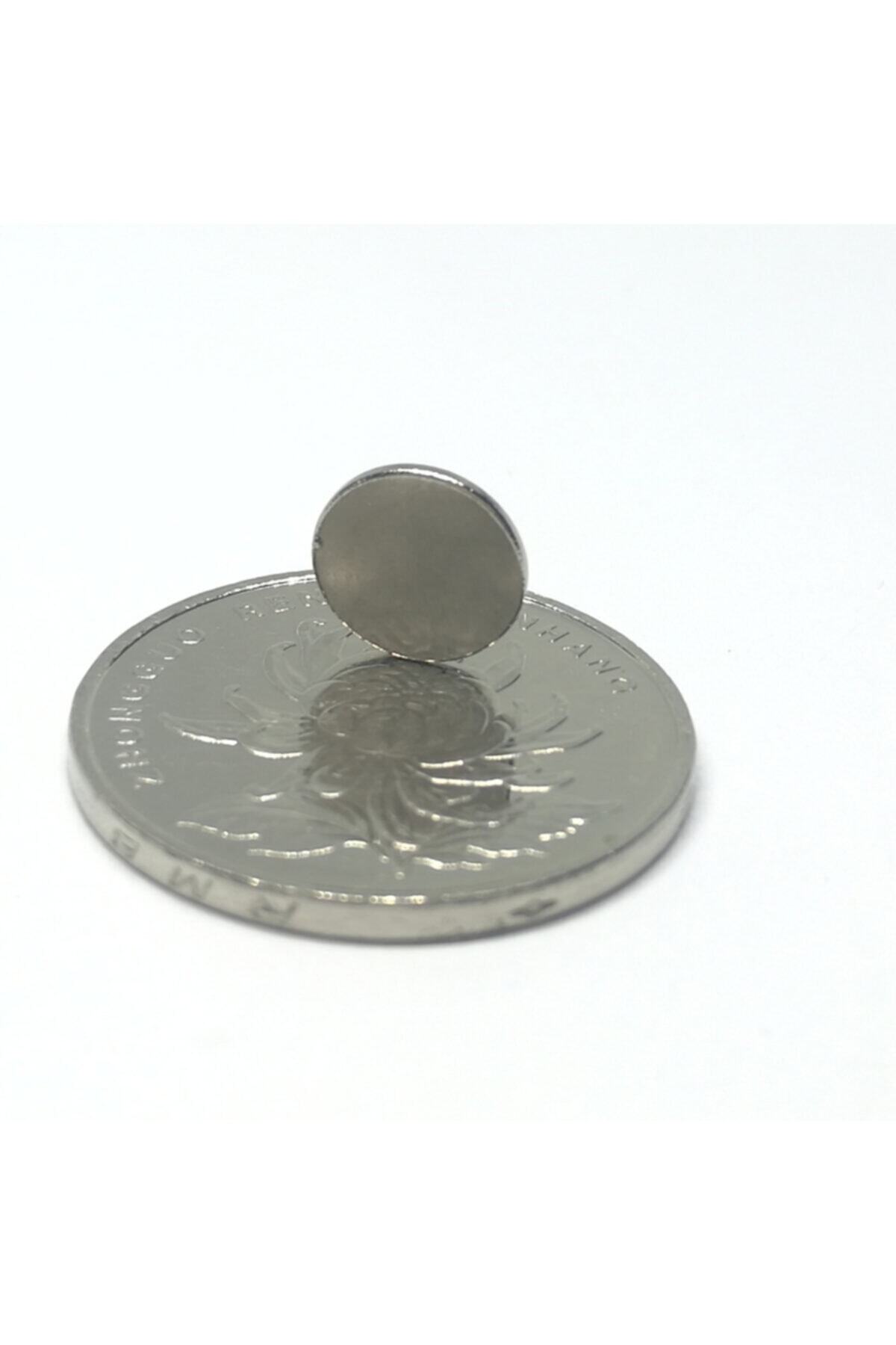 Mıknatıs Market 200 Adet 9x1,5 mm Yuvarlak Güçlü Neodyum Mıknatıs Çap 9 mm Kalınlık 1,5 mm