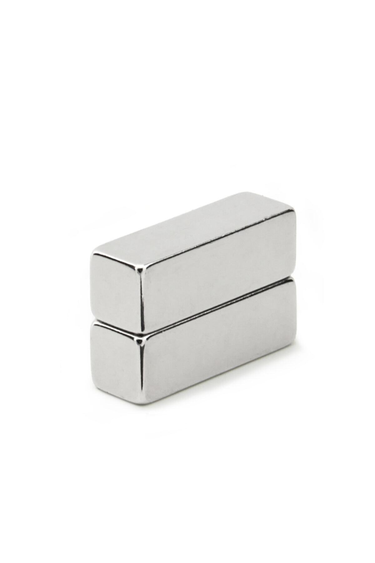 Mıknatıs Market 3 Adet 30x10x10 Mm Dikdörtgen Neodyum Mıknatıs Boy 30mm En 10mm Kl. 10mm
