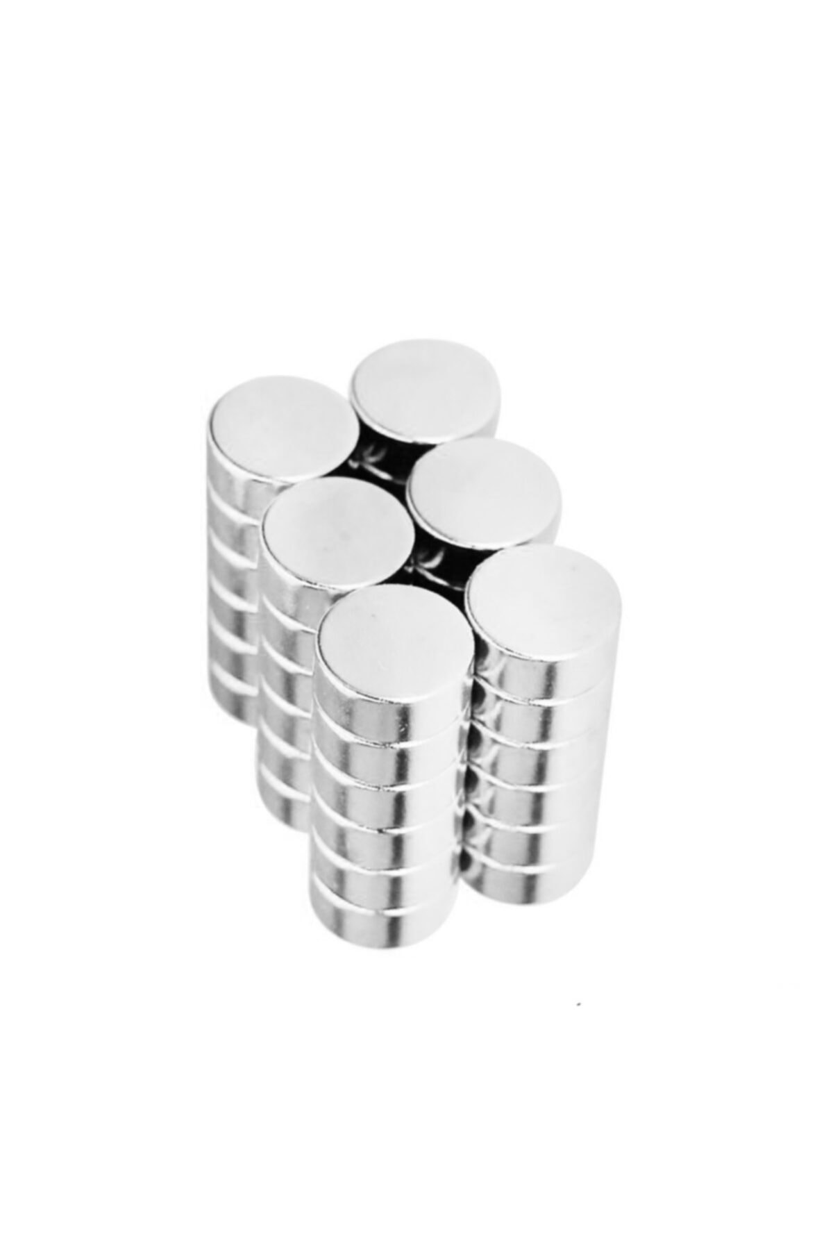 Mıknatıs Market 20 Adet 12x5 mm Yuvarlak Güçlü Neodyum Mıknatıs