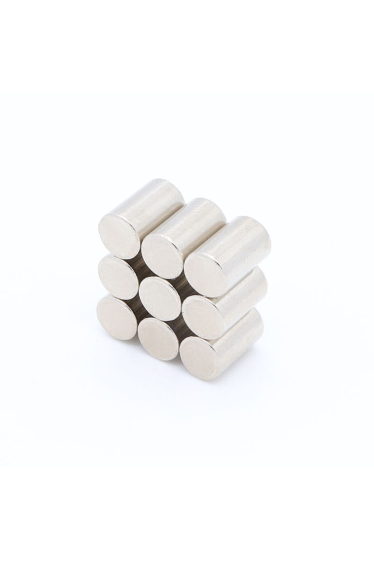 Mıknatıs Market Yuvarlak Güçlü Neodyum Mıknatıs 10 Adet 6x10 mm