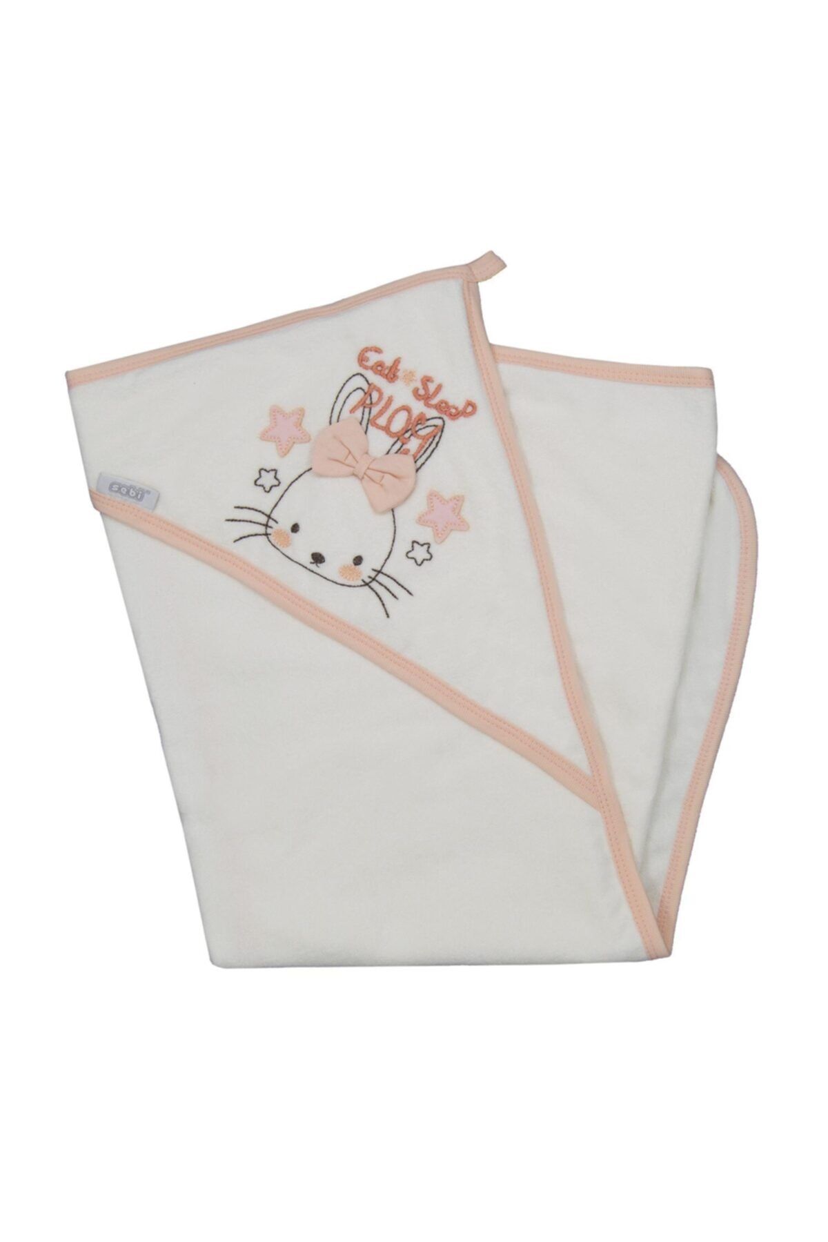 Sebi Bebe Tavşanlı Bebek Banyo Havlusu 80x85 Cm 8506