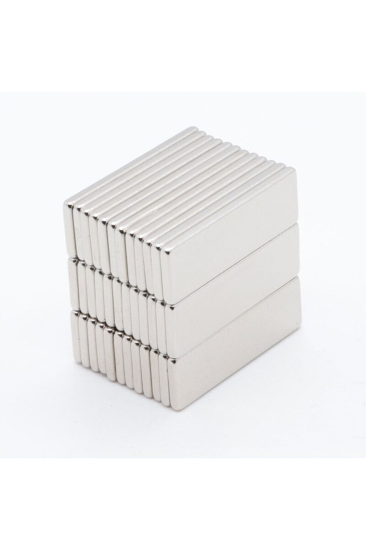 Mıknatıs Market 10 Adet 30x10x2 Mm Dikdörtgen Neodyum Mıknatıs Boy 30mm En 10mm Kl. 2mm
