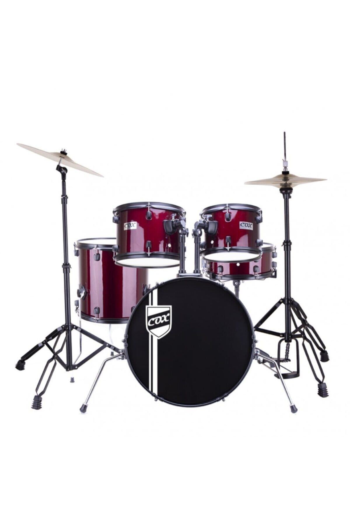 Cox Cds2-wr Bordo Akustik Davul Seti (12"+13"+14"+16"+22")