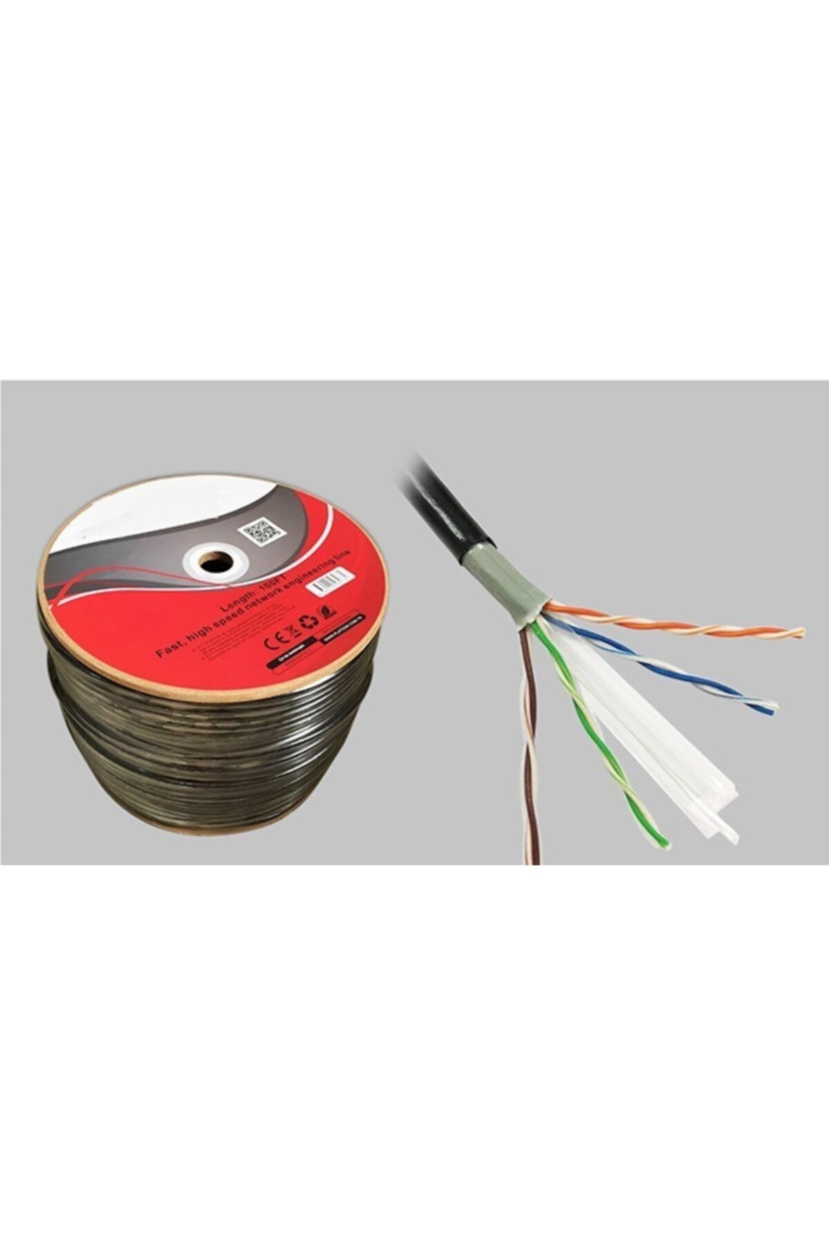 Platoon 30 Metre Cat 6 Yüksek Hızlı Dış Cephe Ethernet Internet Kablosu O