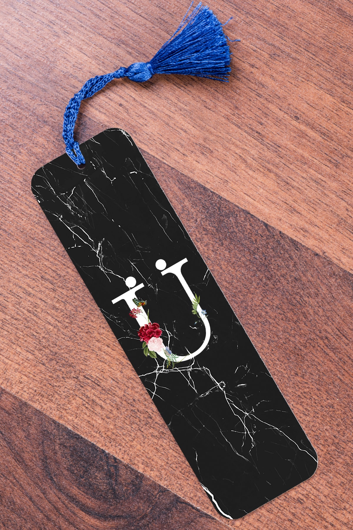 Procity Ü Harfi Siyah Mermer Metal Kitap Ayracı