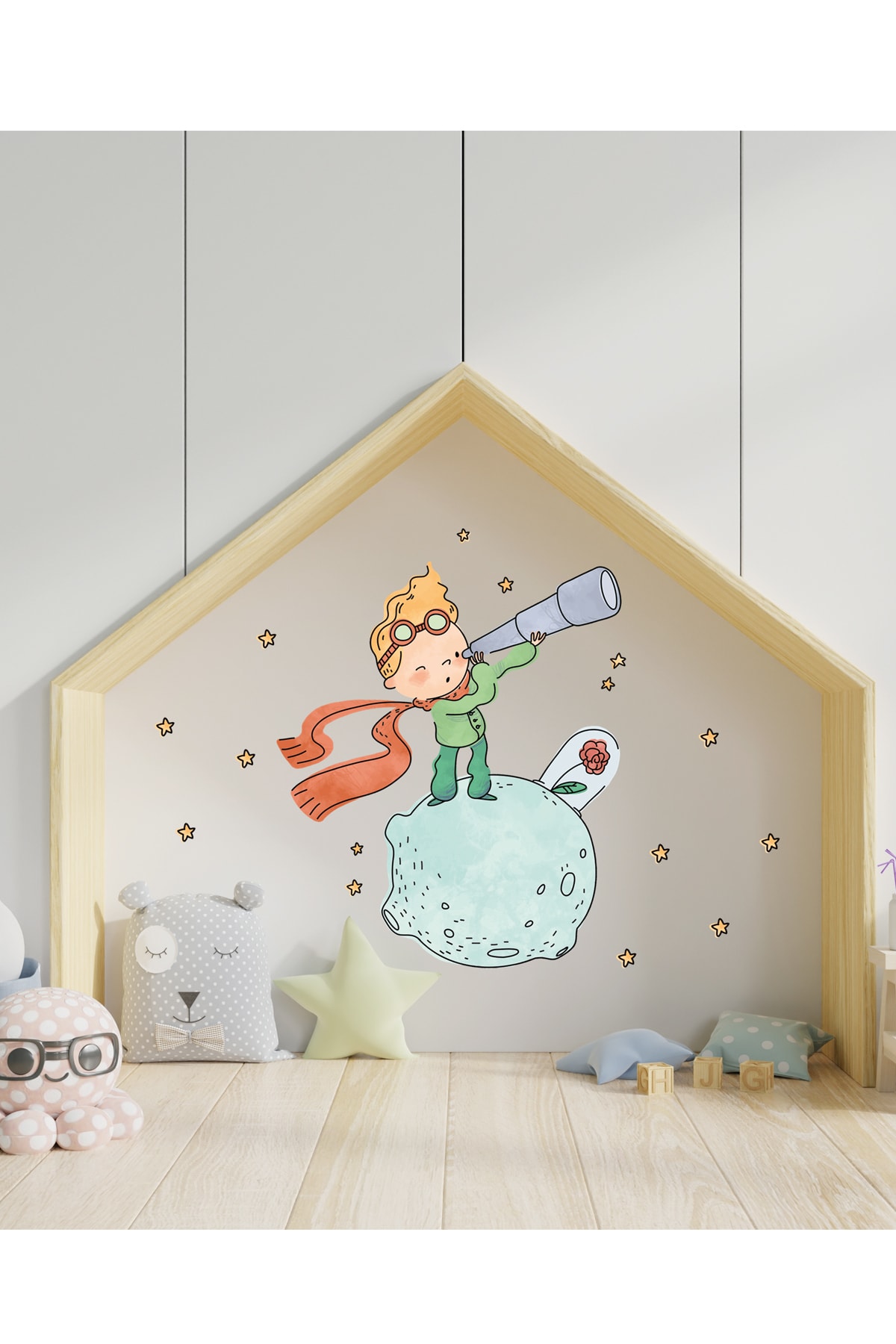 Sim Tasarım Küçük Prens Yeni Duvar Sticker Seti-sim52
