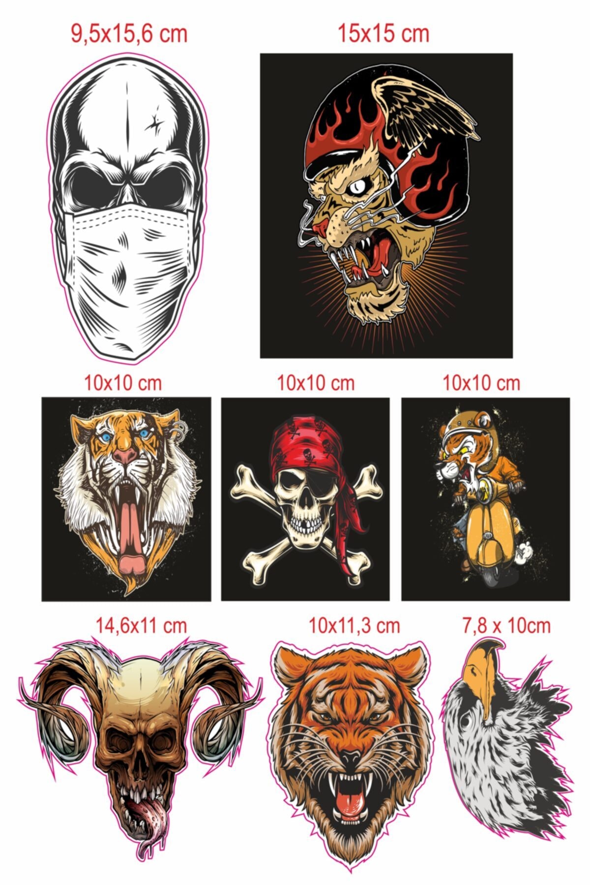 Baskı Atölyesi Araba / Motosiklet Sticker, Etiket Folyo