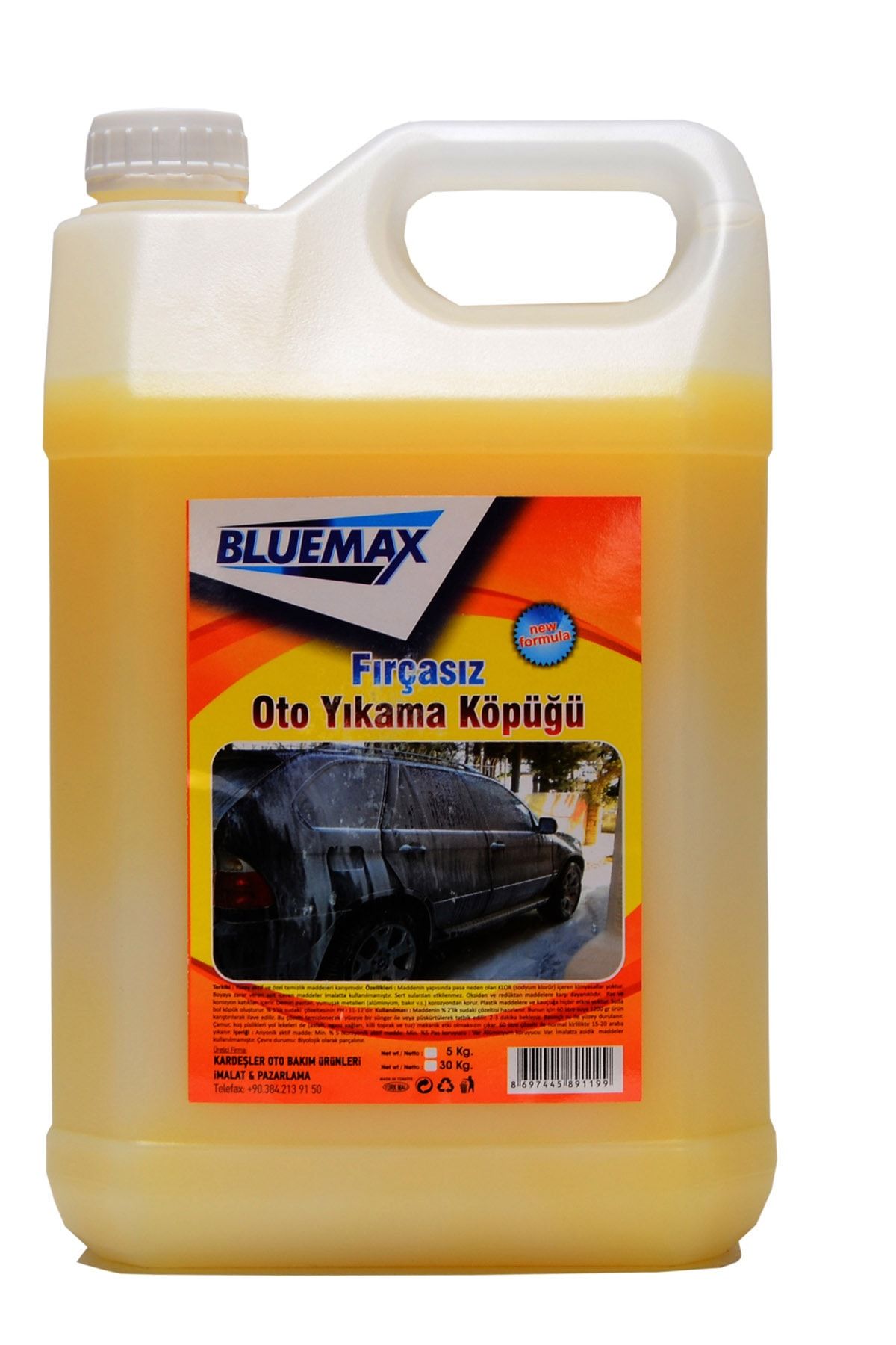 kalyoncu Bluemax Fırçasız Oto Yıkama Köpük Şampuanı 5 Lt.