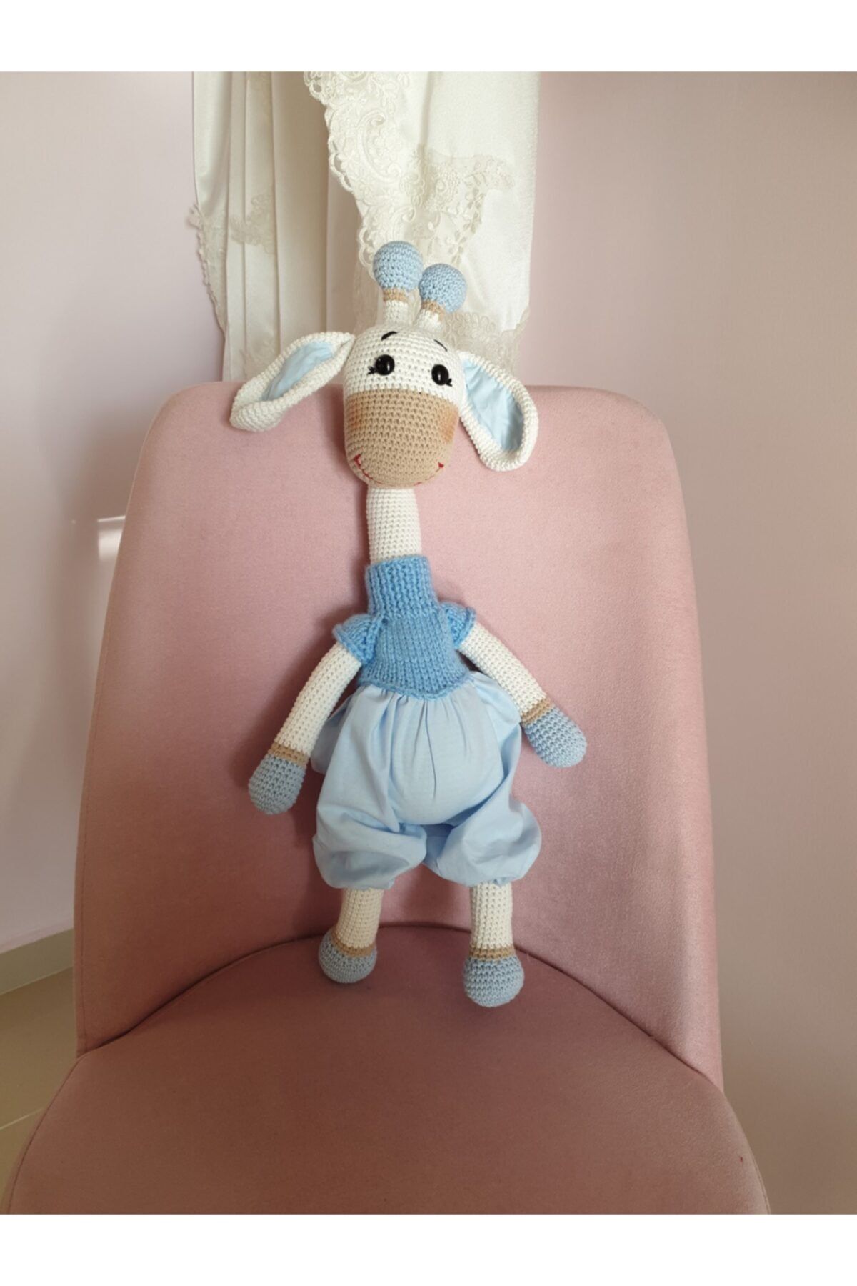 Tozpembebaby Mavi Amigurumi Zürafa