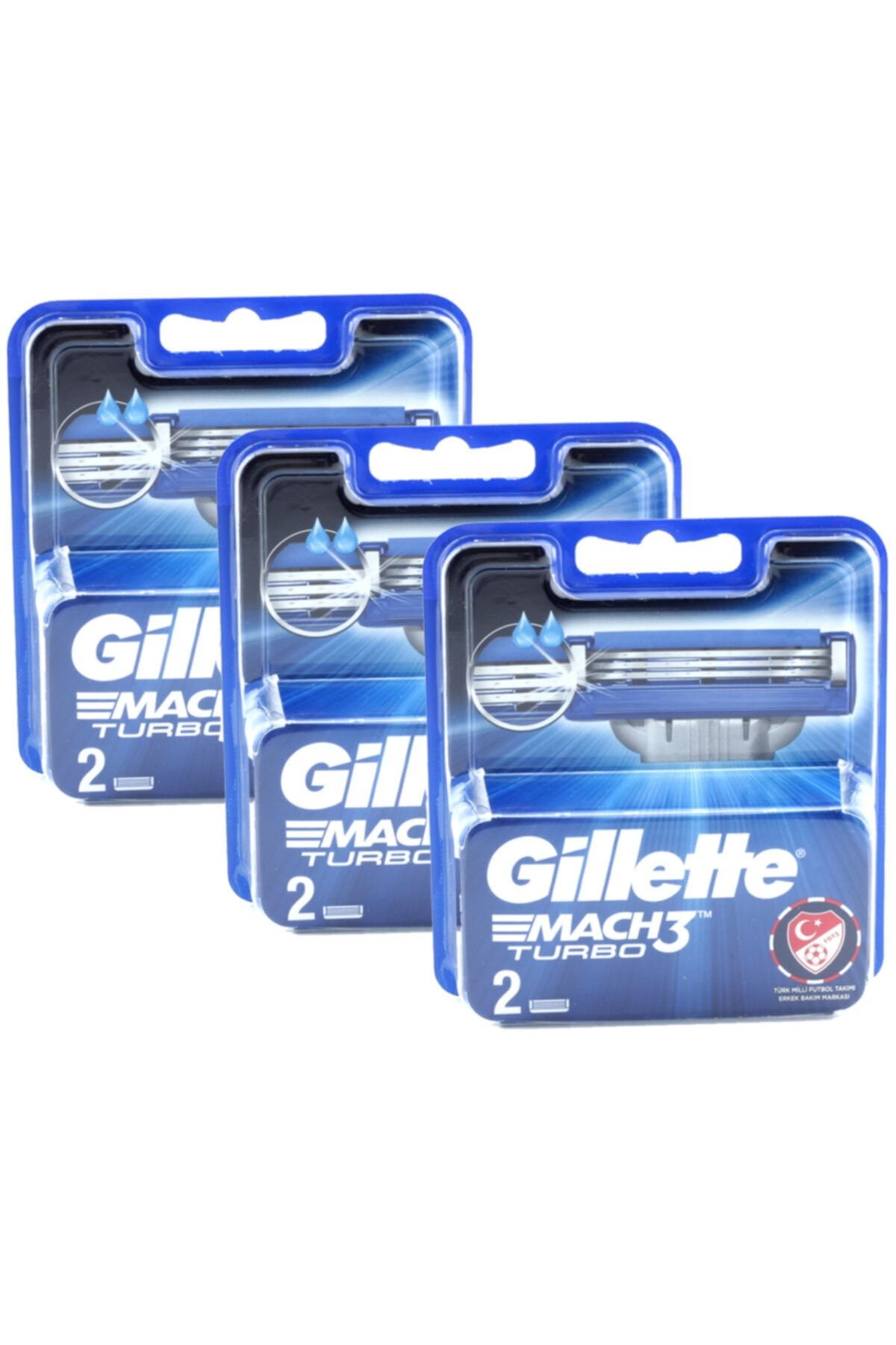 Gillette Tıraş Bıçağı Mach-3 Turbo 2 Li Başlık 3 Adet