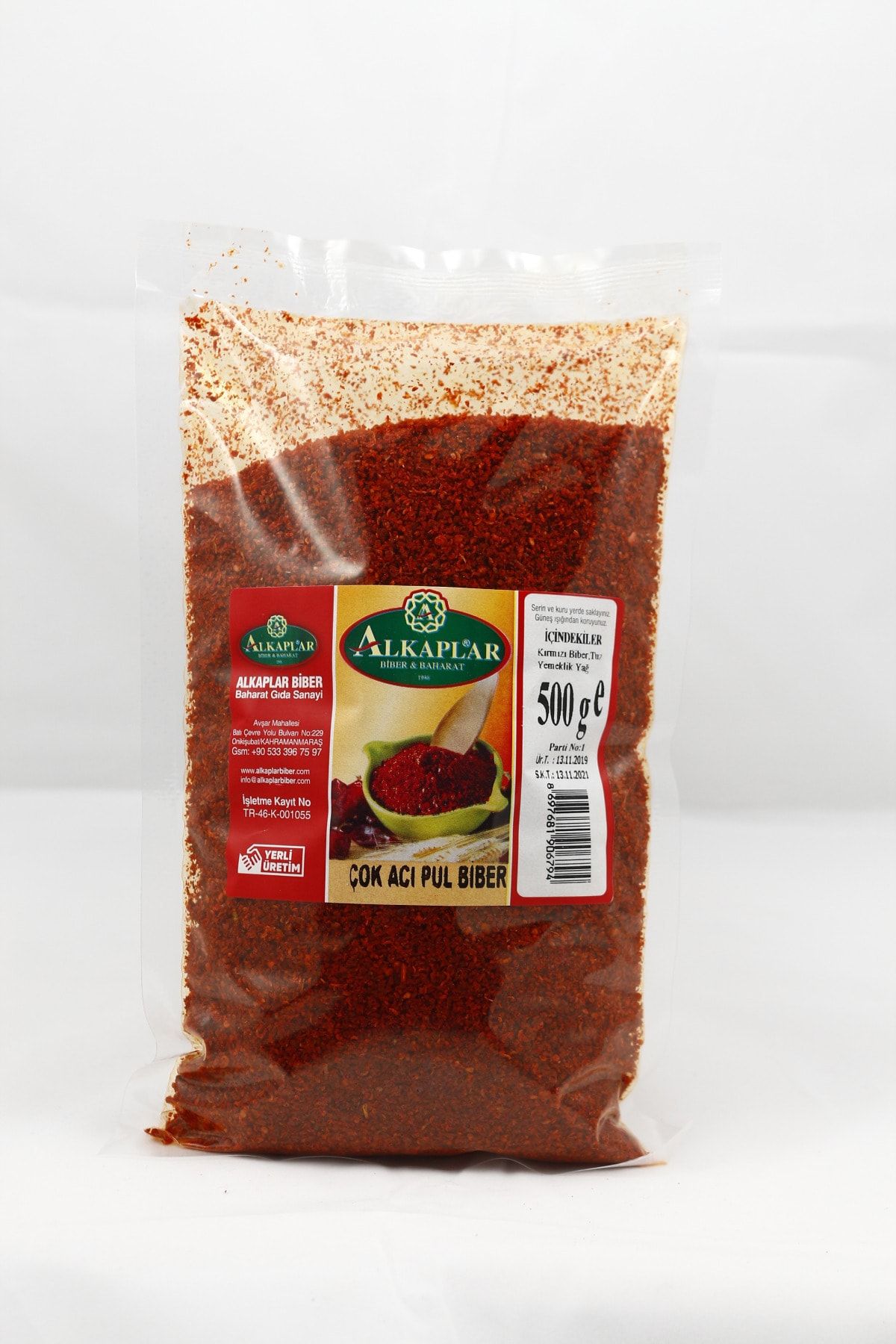 Alkaplar Yeni Sezon Çok Acı Pul Biber 500 Gram