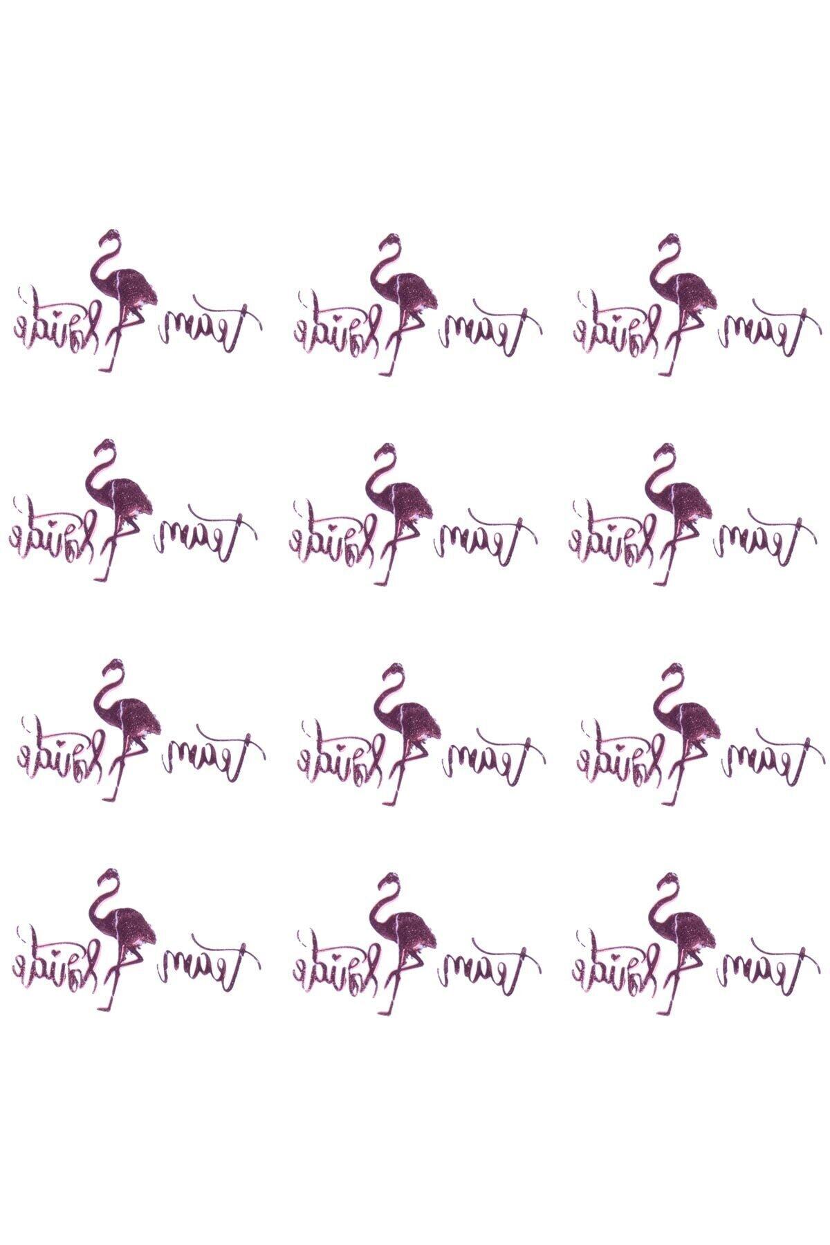 Kullan At Market Team Bride Flamingo Dövme Rose Gold 12'li