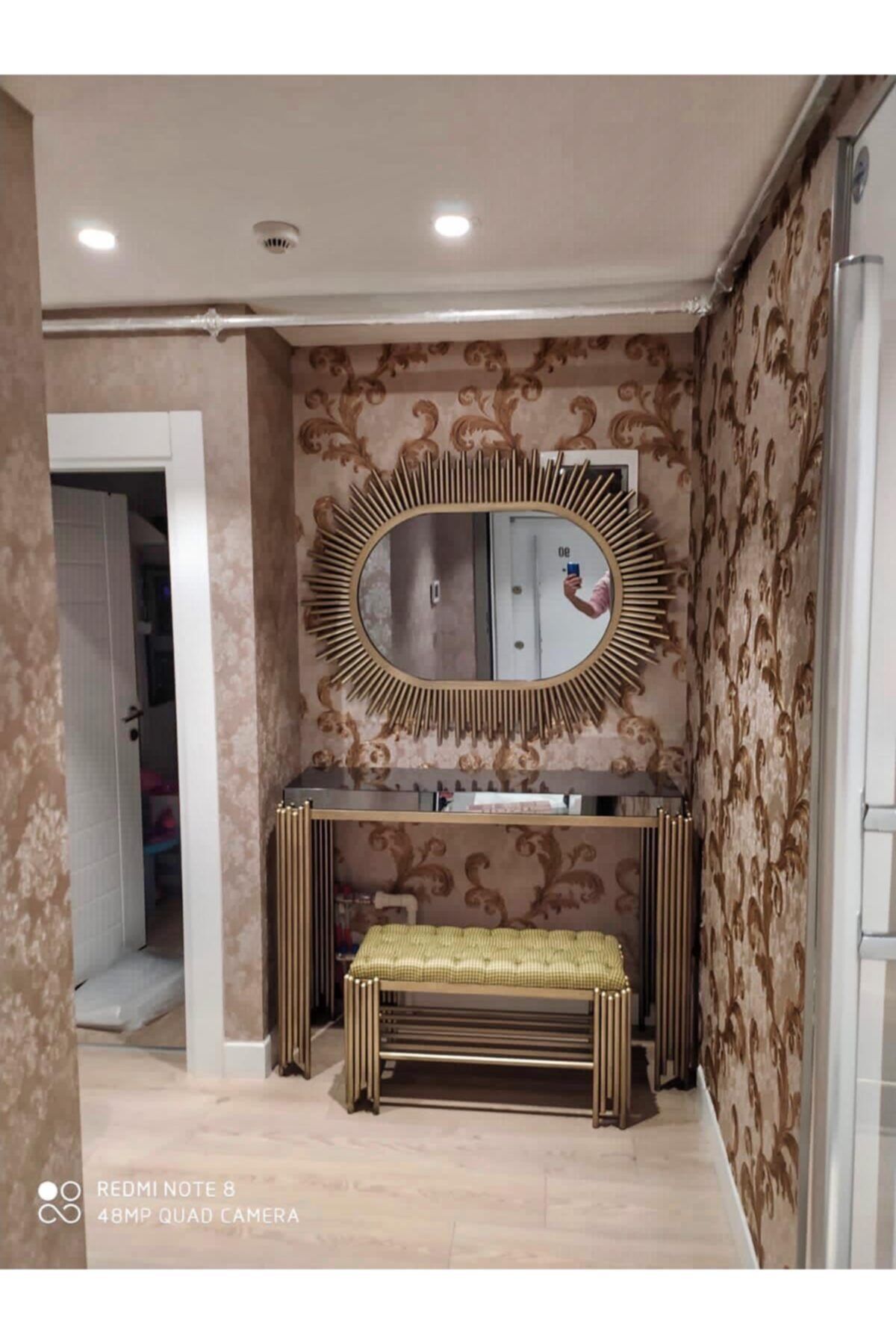 Deluxe Dekorasyon Özel Tasarım Dresuar & Ayna & Puf Takım