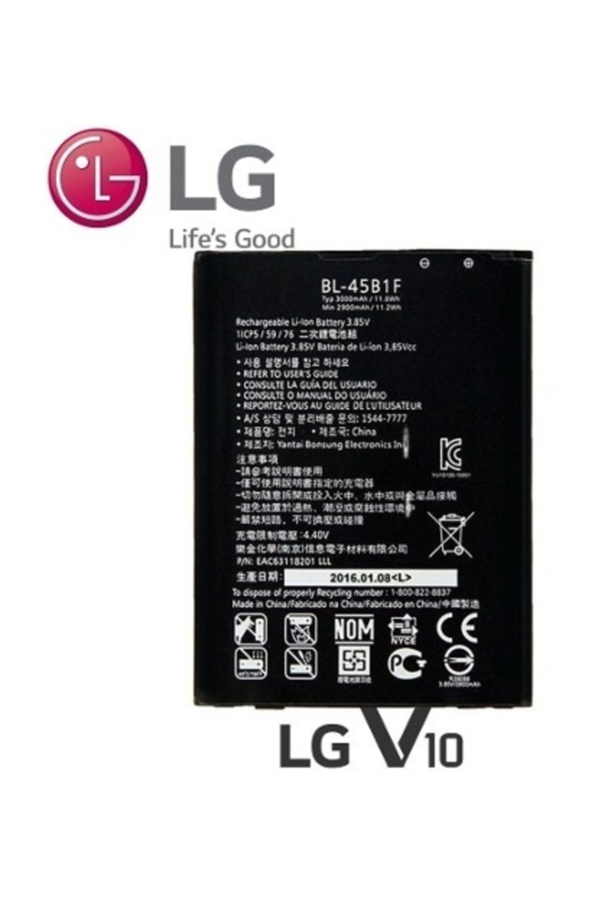 LG V10 Ve Stylus2 Bl-45b1f Batarya Pil-ithalatçı Garantili