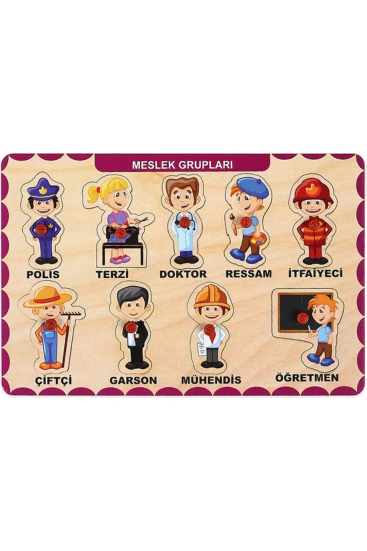 Ceo Ahşap Tutmalı Meslek Grupları Puzzle
