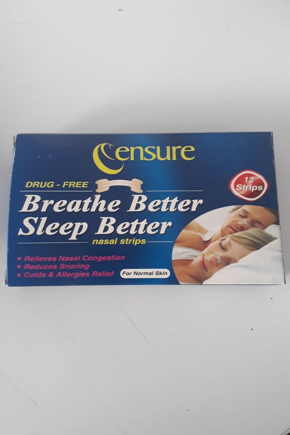 Breathe Right Ensure Burun Bandı 12'li Breathe Better-sleep Better