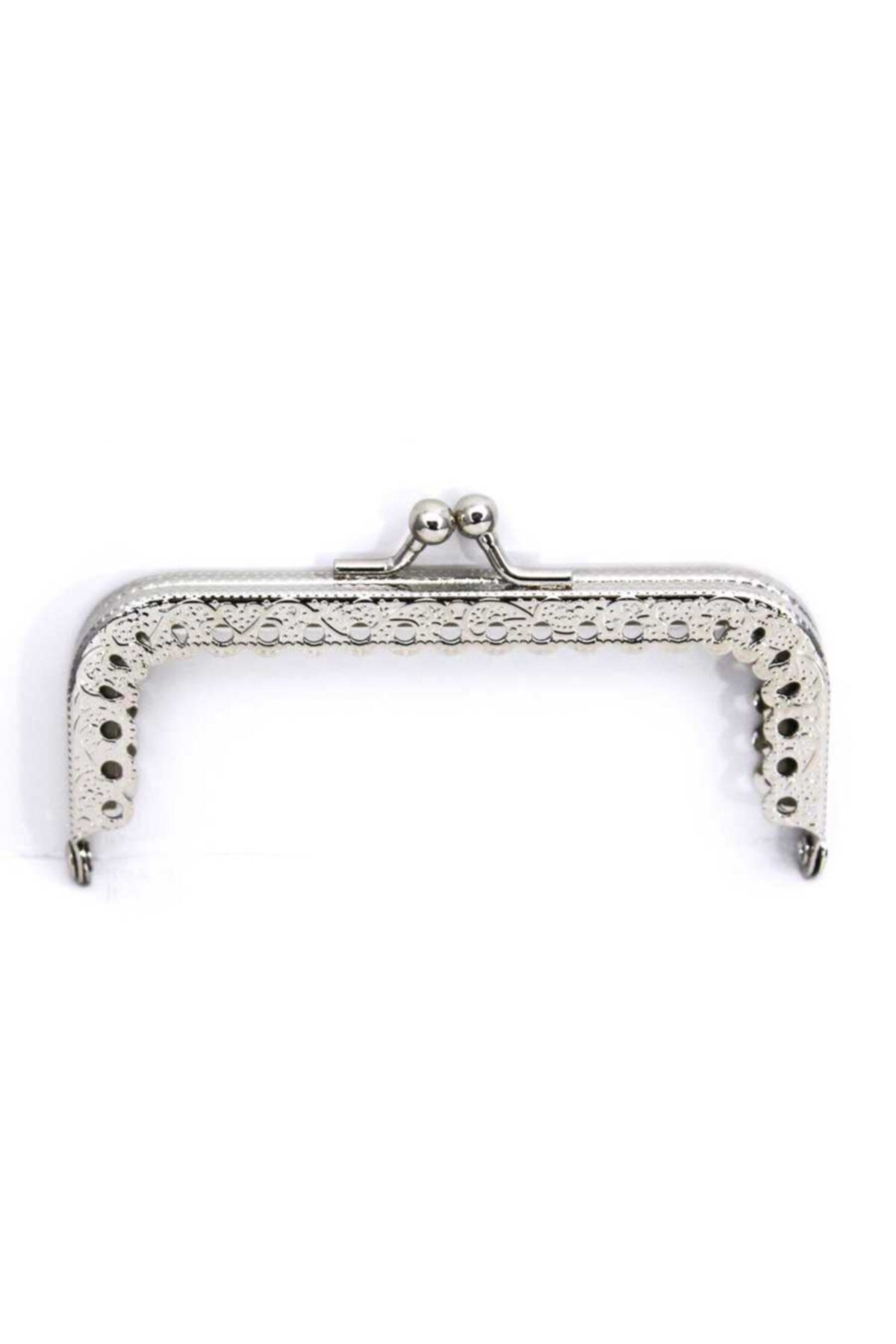 Ertürk Metal Aksesuar 10 cm Geniş Delikli Nikel Renk 10 Adet Çanta Ve Cüzdan Kulpu