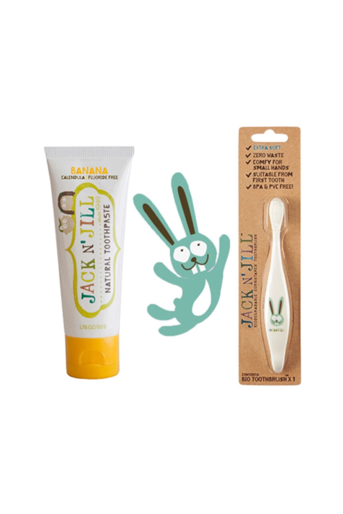 Jack N'Jill Diş Fırçası Ve Diş Macunu Seti (bunny & Muz ) Set