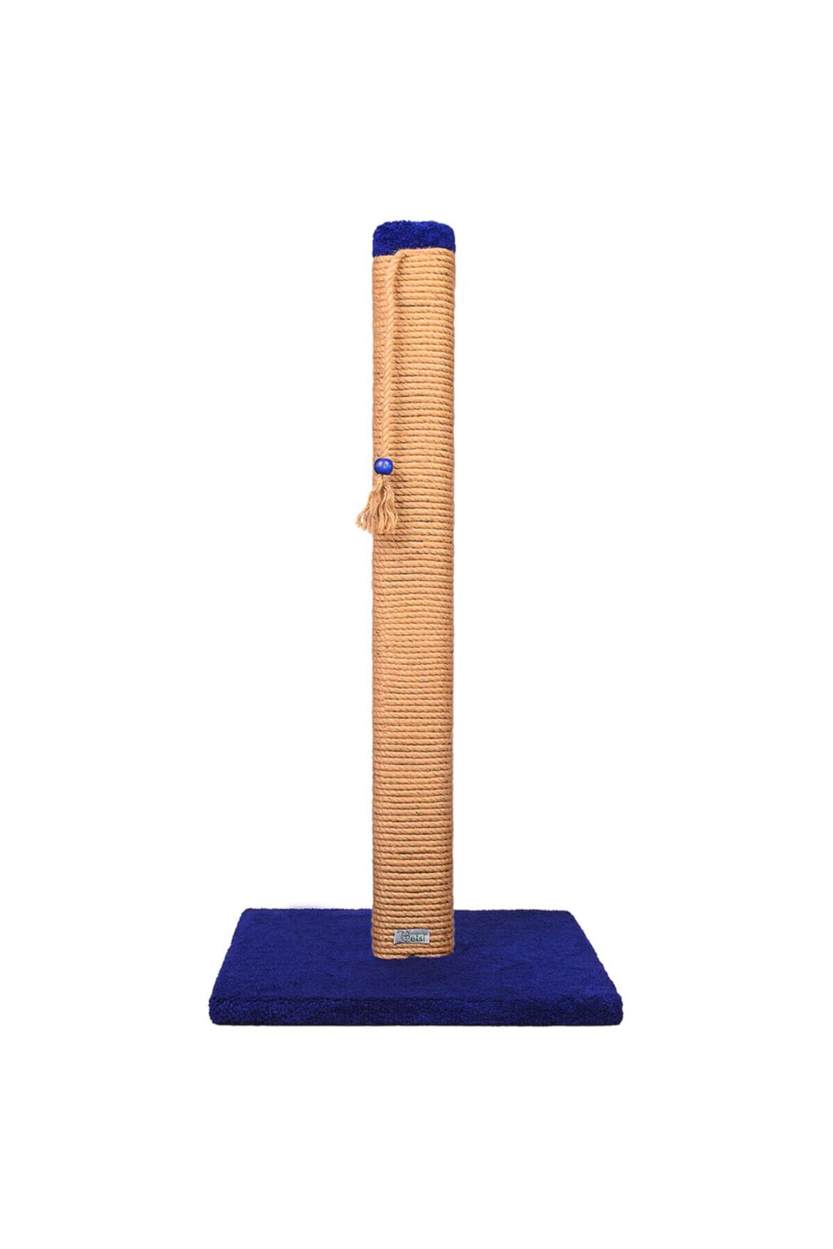 PETSİ Large 80 cm Ahşap Direk Kedi Tırmalama Lacivert