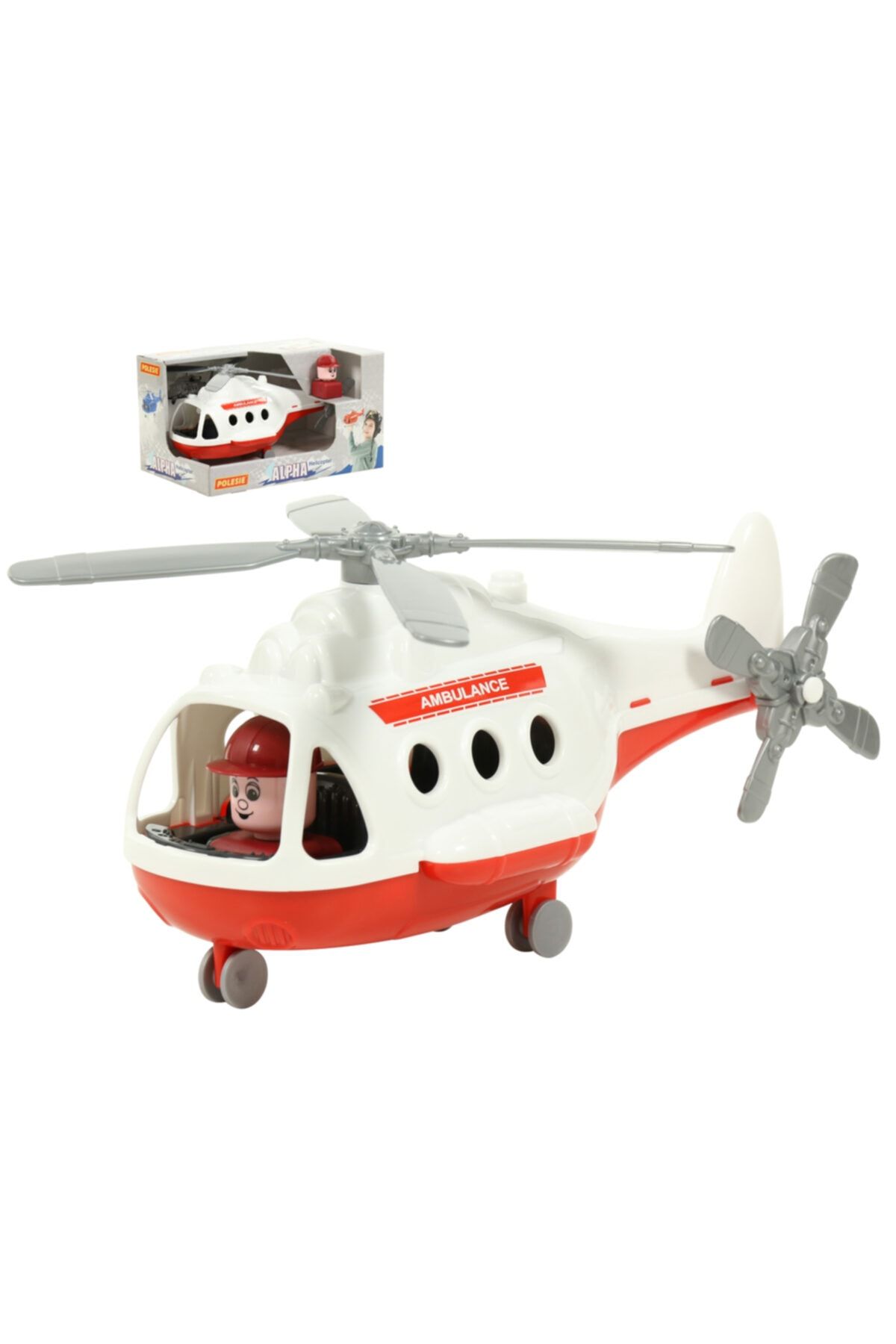Polesie Oyuncak Ambulans Helikopteri '' Alfa '' Kutuda
