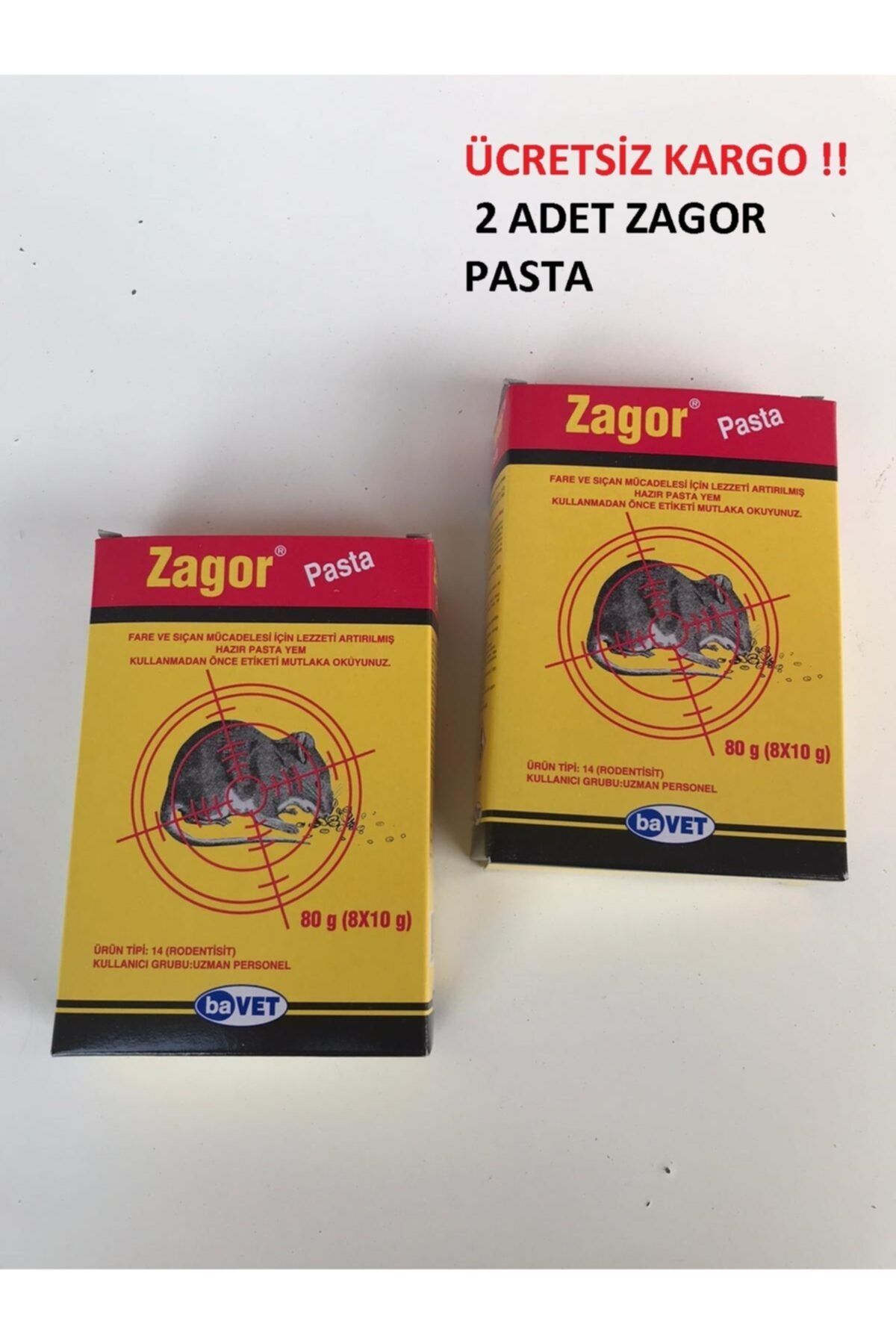 PROVET Zagor Pasta Fare Zehiri Fare Tuzağı Fare Kapanı Fare Ilacı