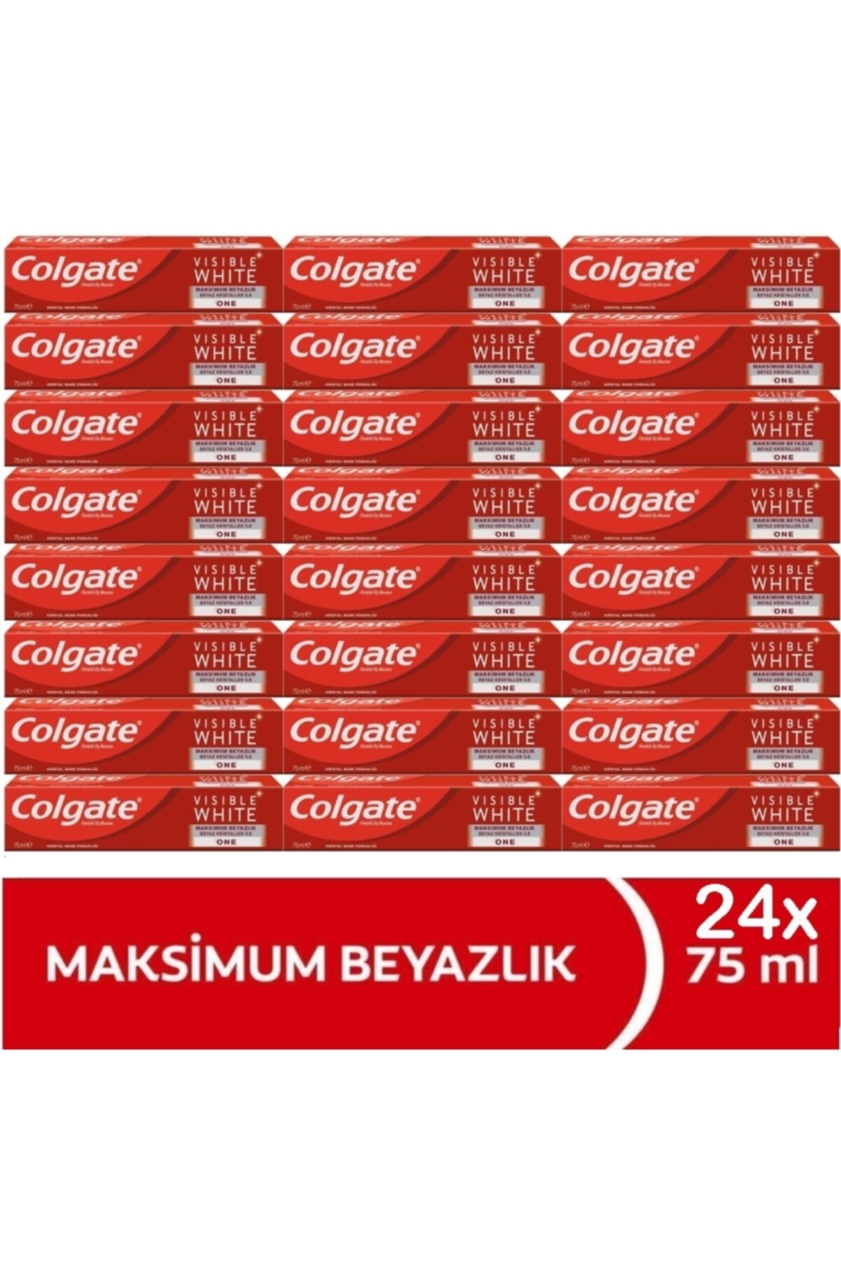 Colgate Visible White One Maksimum Beyazlık Diş Macunu 24 X 75 Ml
