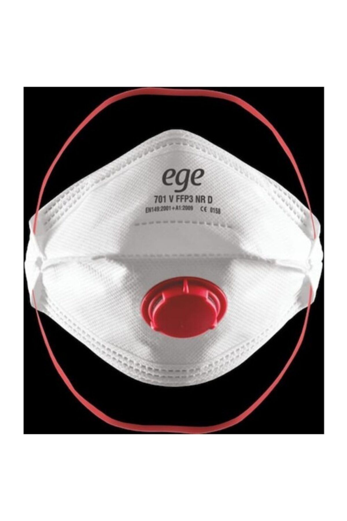Ege 701 Ffp3 Katlanabilir Toz Maskesi, Nr D, Ventilli, (paket, 25 Adet)