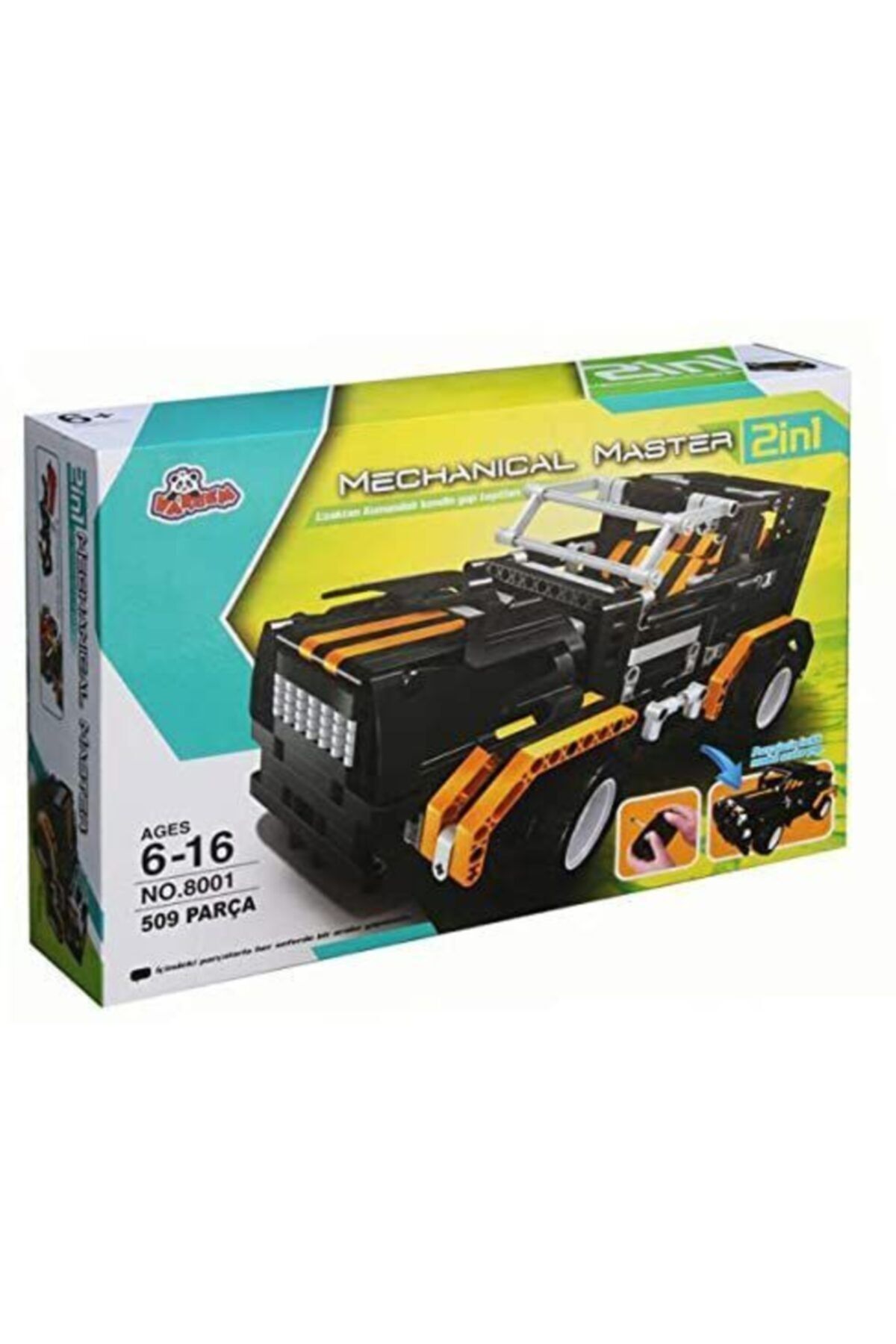 Vardem Technic Uzaktan Kumandalı 509 Parça Jeep Kendin Yap Araba Siyah