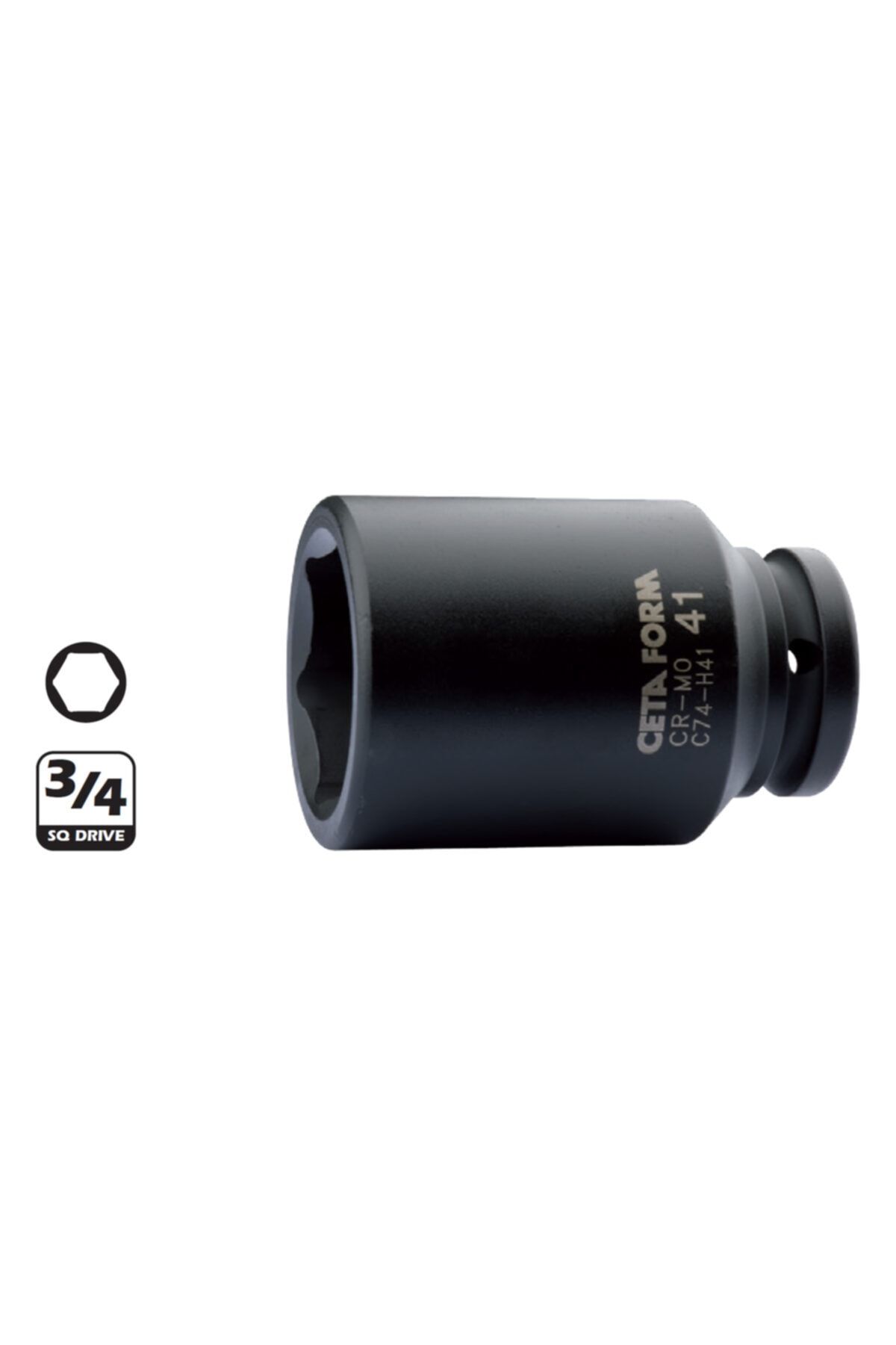 CETA FORM C74-h22 22mm 3/4” 6 Köşe Derin Havalı Lokma Anahtar