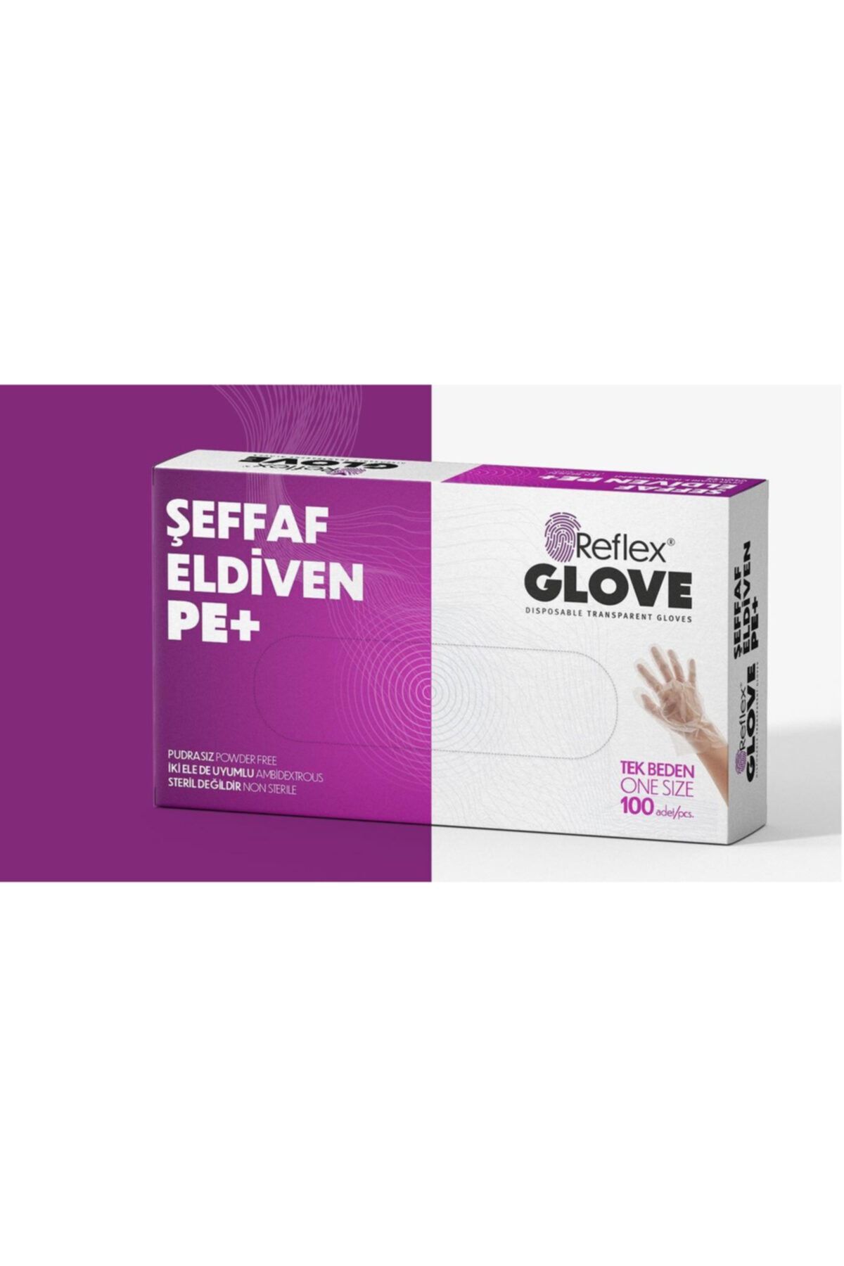 Reflex Pudrasız Şeffaf Eldiven 100 Adet