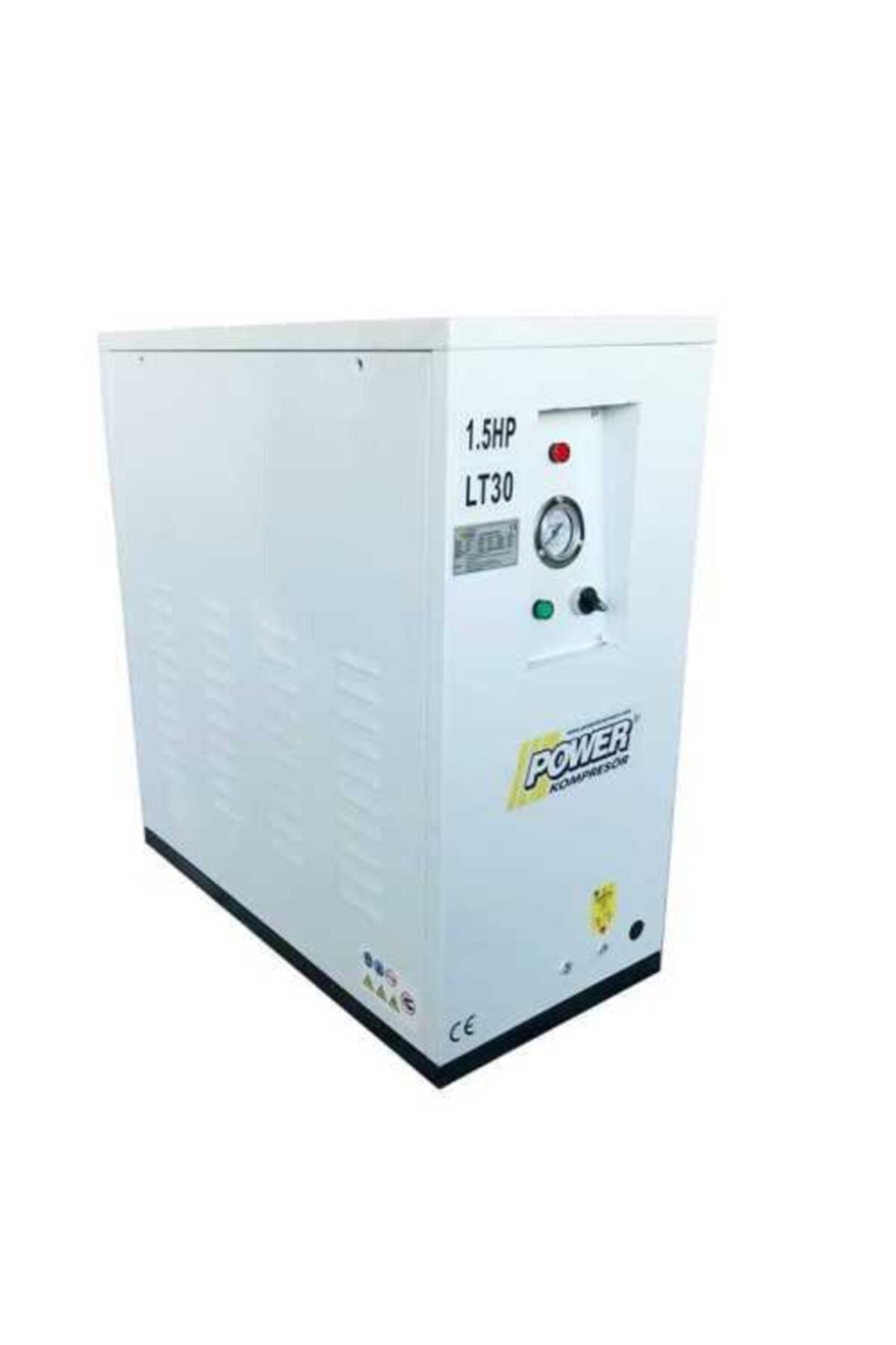 POWER 30 Litre - 1.5 Hp - 220 Volt - 8 Bar - Kabinli Sessiz Ve Yağsız Kompresör