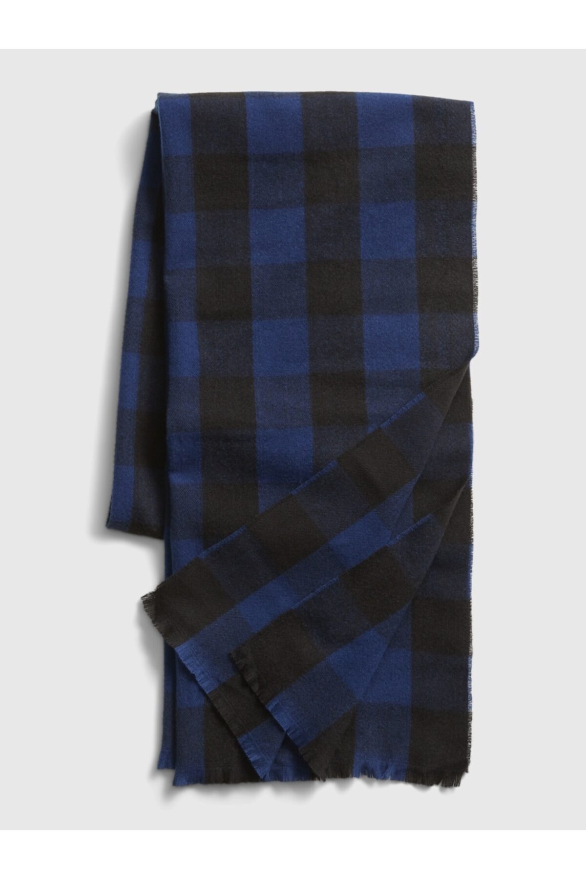 GAP Erkek Lacivert Ekose Atkı