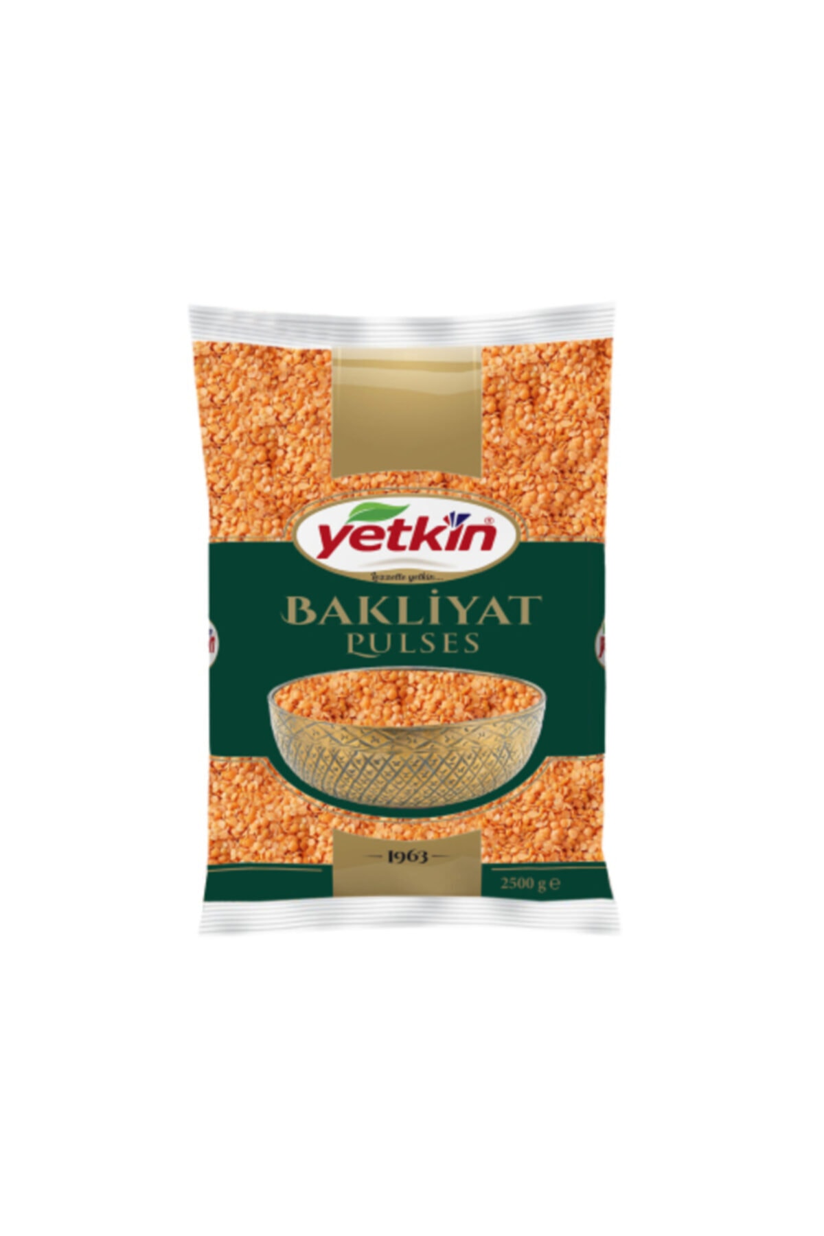 Yetkin Yerli Kırmızı Mercimek Yaprak Tane 2,5 Kg