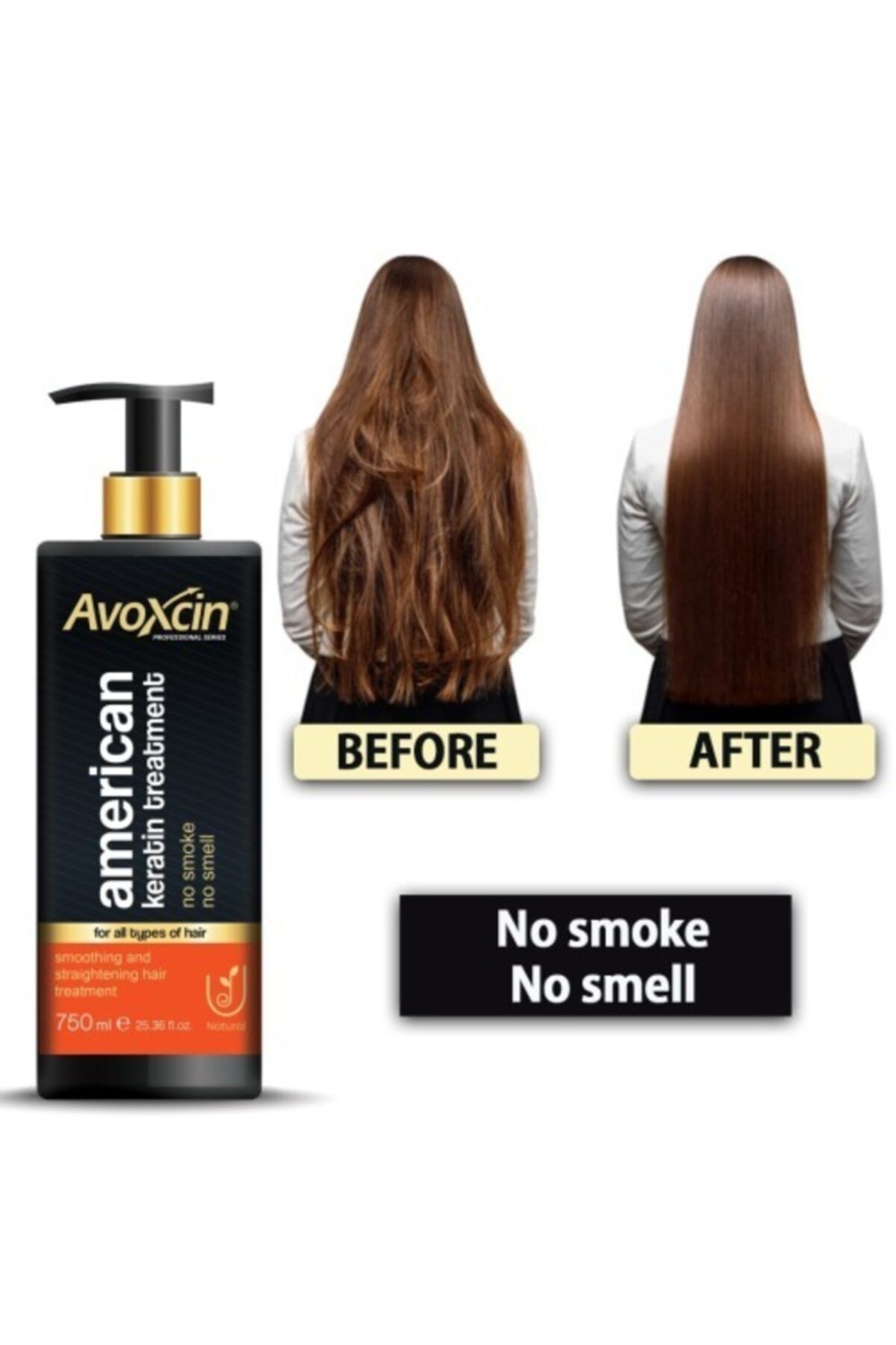 avoxcin american keratin treatment no smoke no smell 750 ml sac duzlestirici onarici fiyati yorumlari trendyol