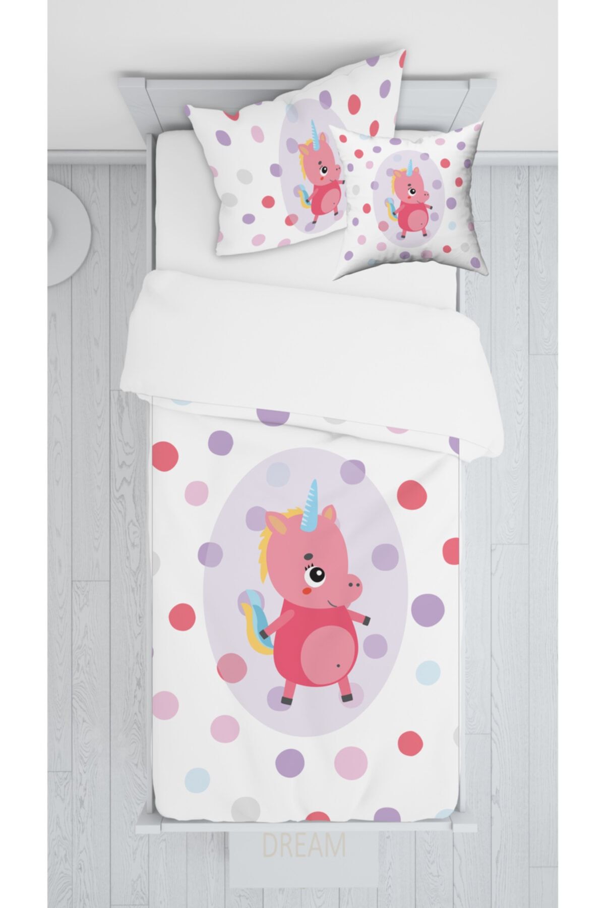 halımarkt E062 Yavru Unicorn Yatak Örtüsü Takımı